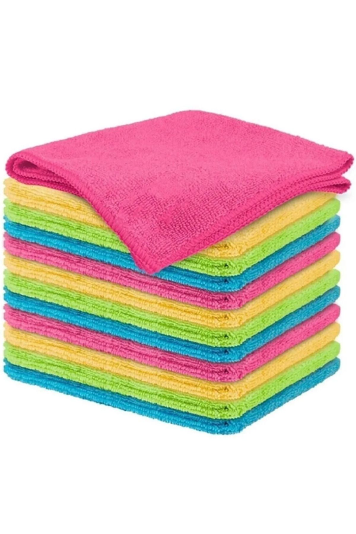 hld 3 Adet Microfiber bez 40x40 Banyo Mutfak Araç Kurulama Temzilik Bezi