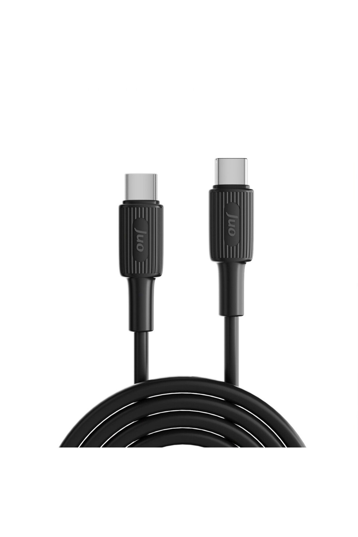 60w Usb Type-c To Type-c Silikon Hızlı Şarj Ve Data Kablosu Siyah 2 Metre - 6