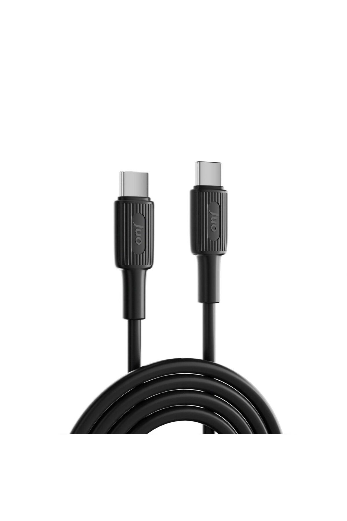 60w Usb Type-c To Type-c Silikon Hızlı Şarj Ve Data Kablosu Siyah 2 Metre - 5
