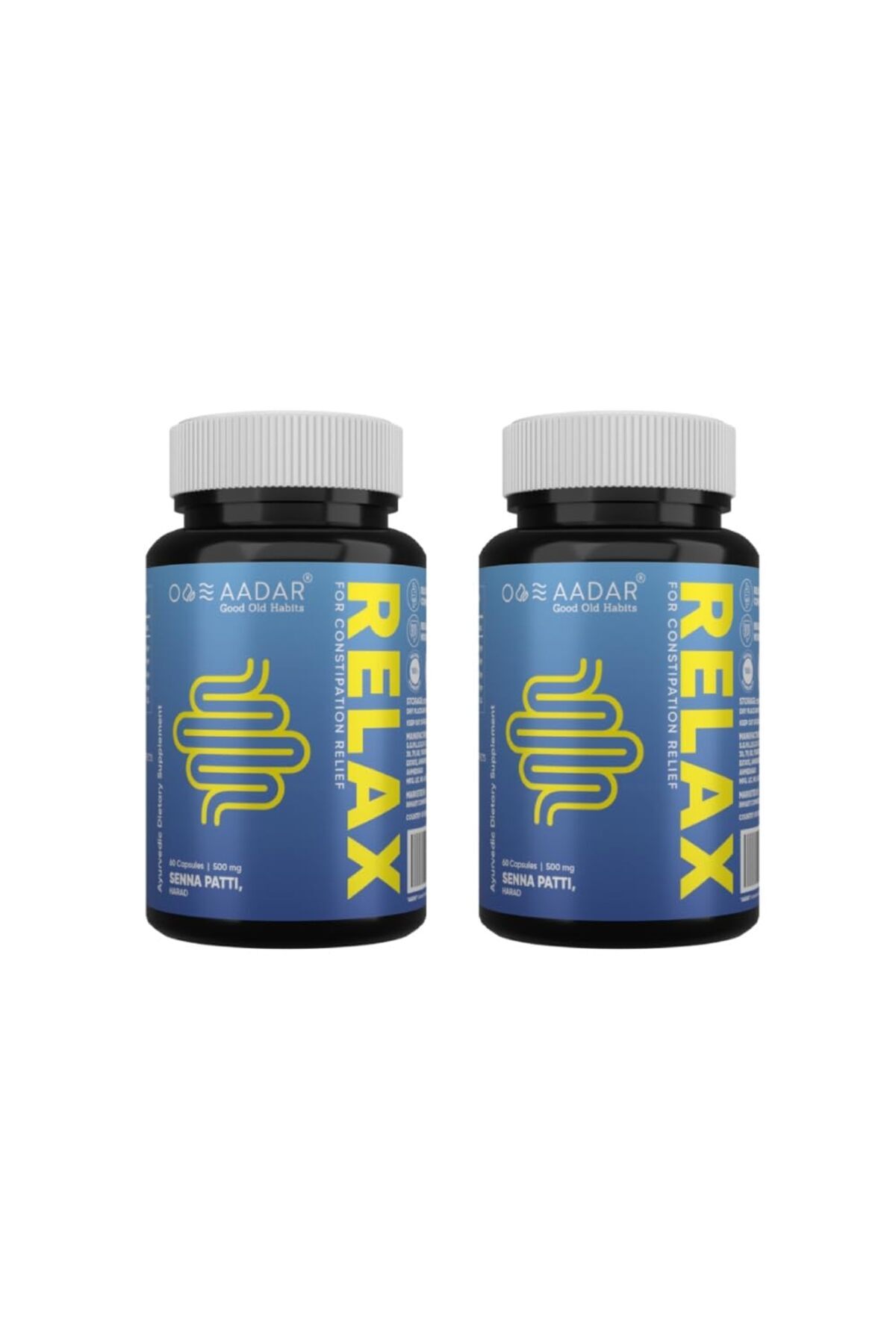 Aadar-Re-lax Capsule for Constipation Relief 60 Capsules Pack of 2 1