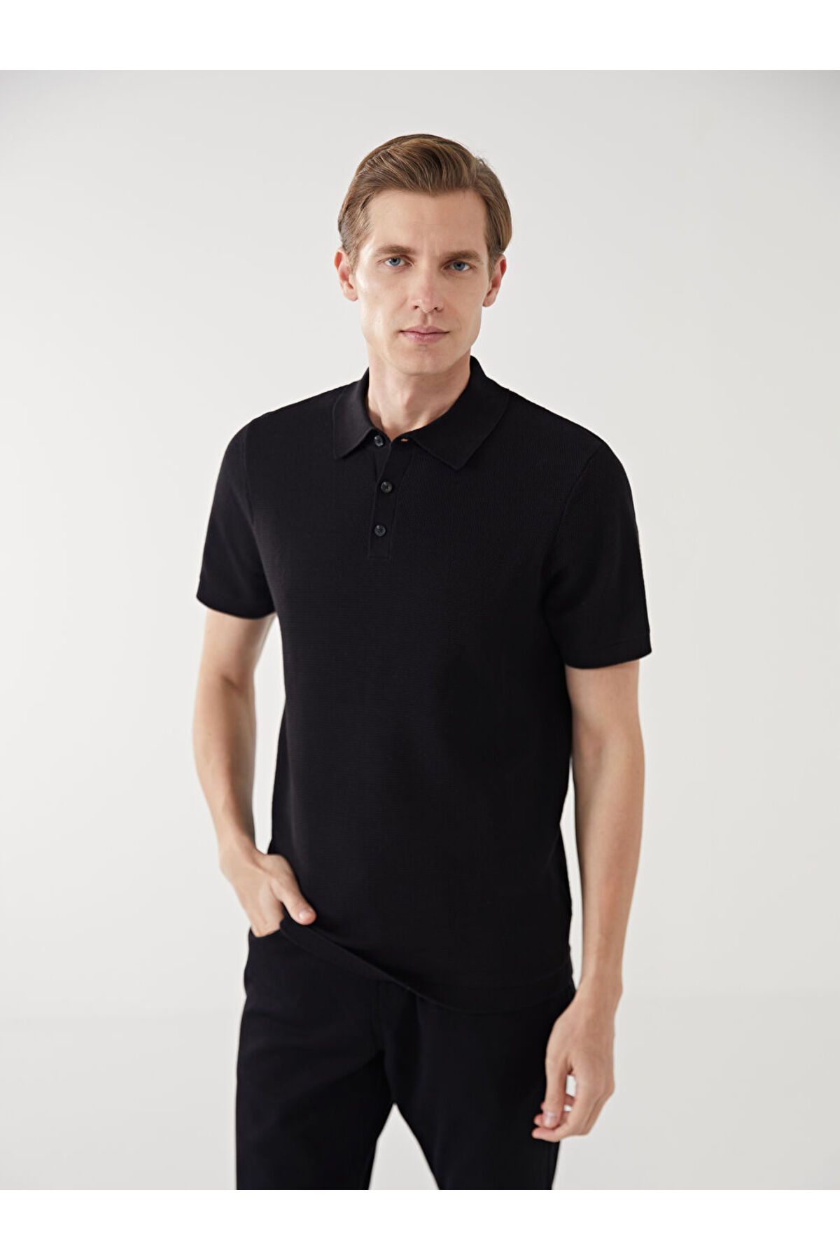 LC Waikiki Polo Yaka Kısa Kollu Erkek Triko Kazak