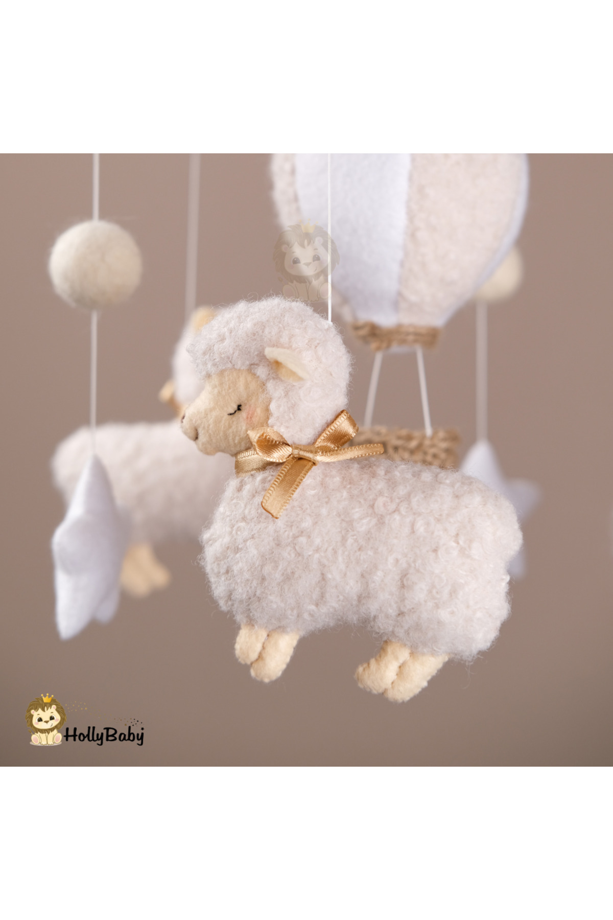 hollybaby Kececix Kuzu Dönence ( Müziksiz ),bebek Odası,beşik Dönencesi,bebek Odası Dekorasyon fotoğrafı 3 (önizleme)