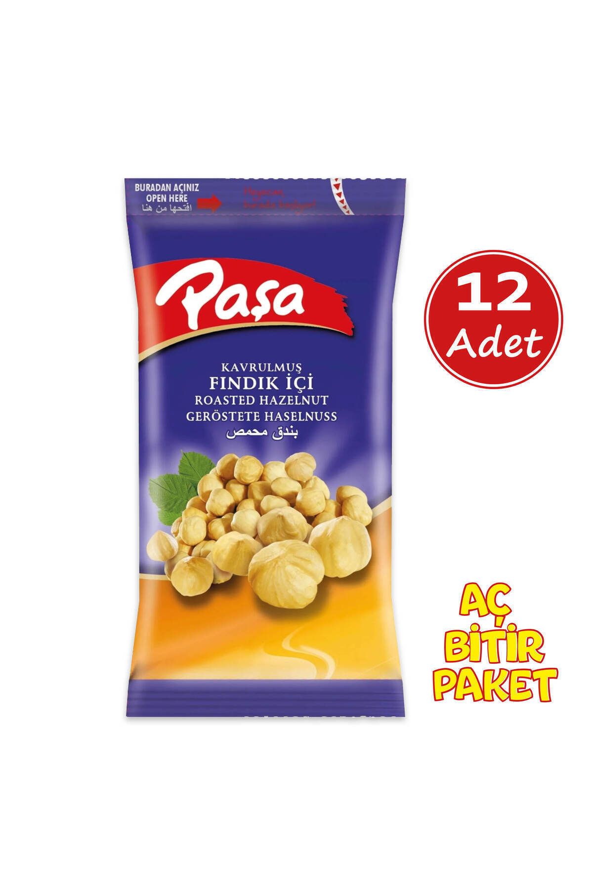 Paşa Kuruyemiş Paşa Fındık Içi 40 gr X 12 Adet (1. KALİTE)