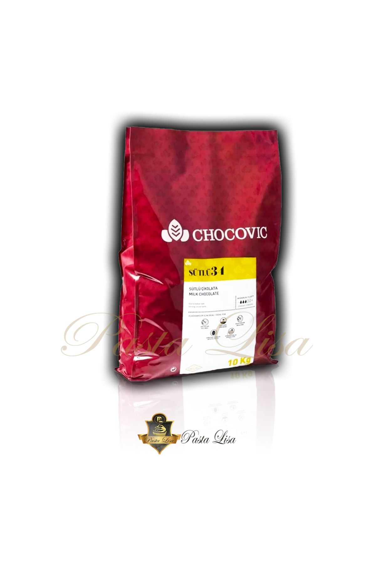 lisapastacılık Chocovic Pul Çikolata 10kg - Sütlü