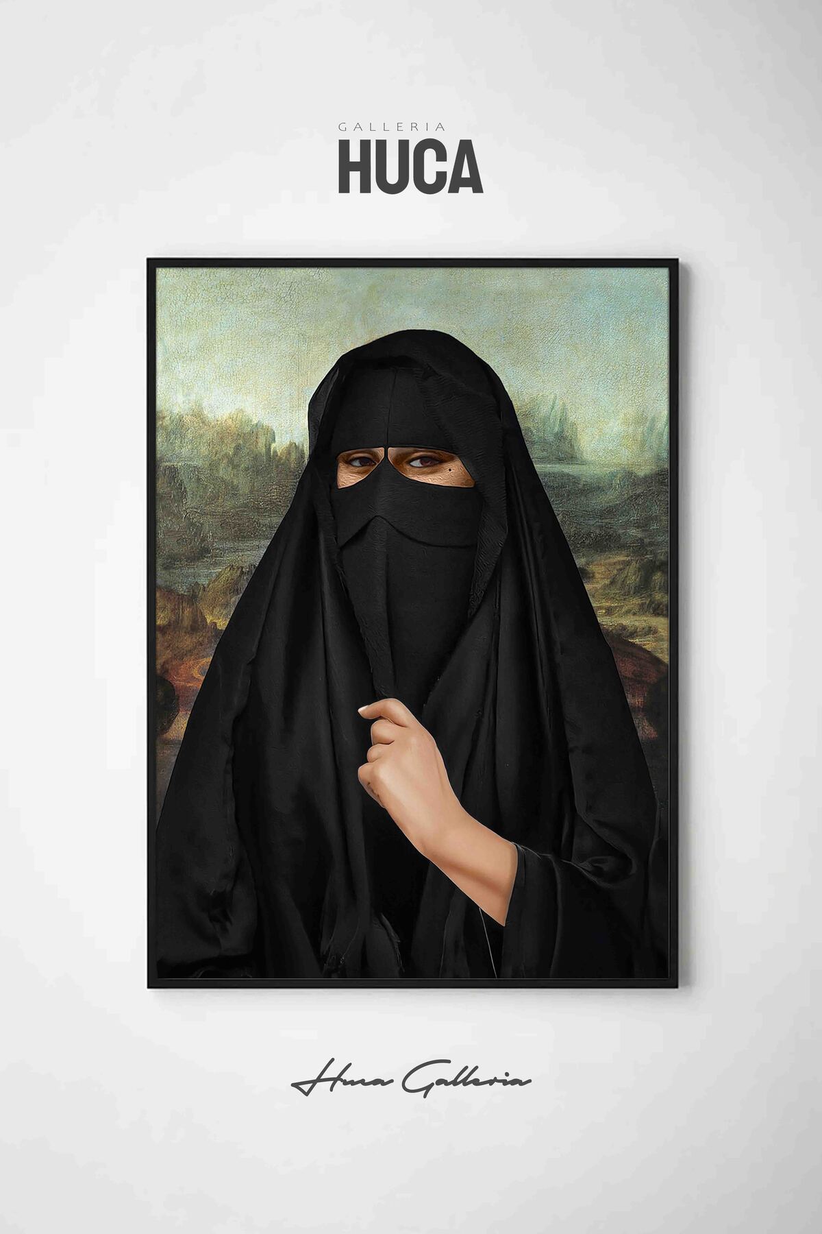 Huca Mona Lisa Tesettür - Yeni Nesil Sanat - Poster - Çerçevesiz