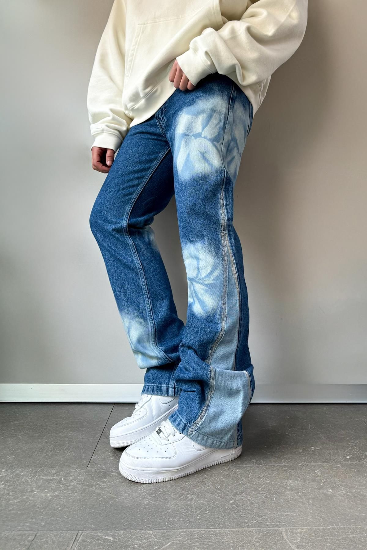 Flaw Wear Tie Dye Baggy Jean