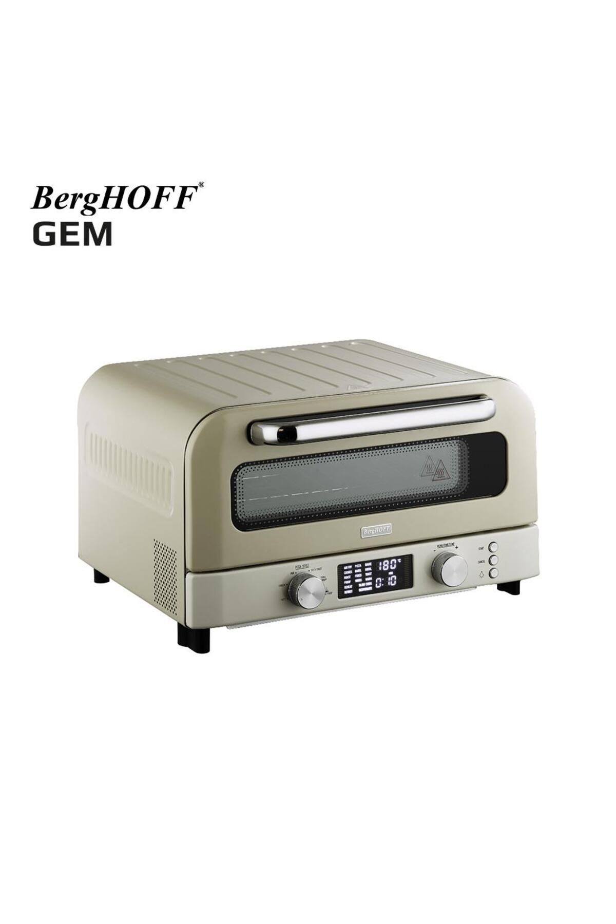 Berghoff Gem Retro 2000 W Vanilya Krem Rengi Pizza Fırını 7960010