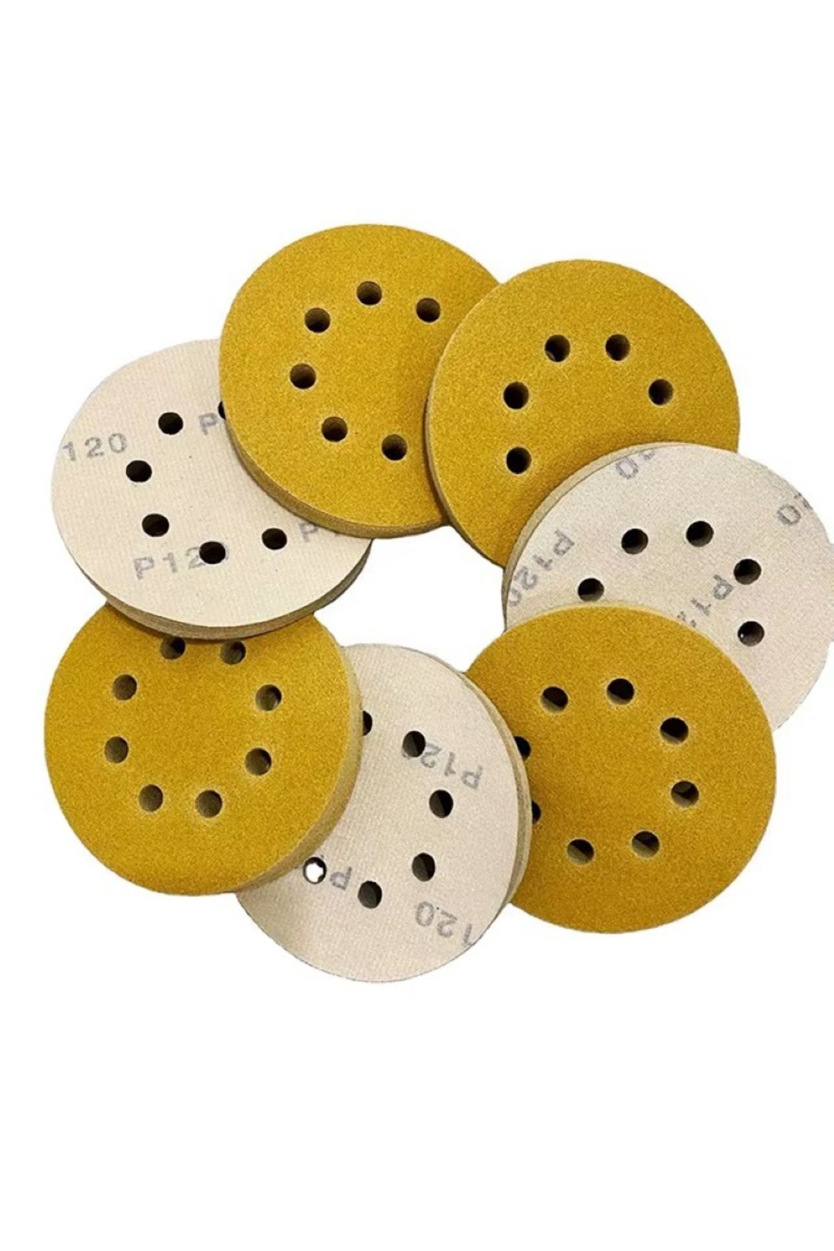 Bosch Cırt zımpara 125 Mm 120 Kum 8 Delik (10 Adet)