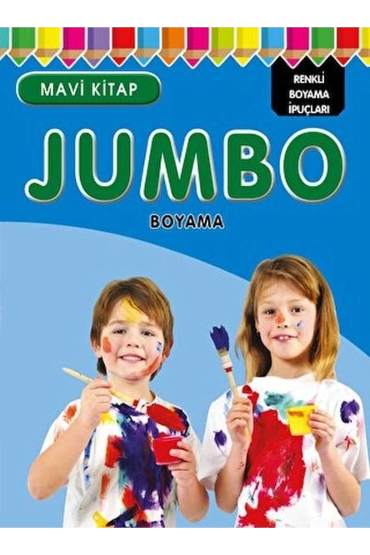 Parıltı Yayınları Jumbo Boyama  Mavi Kitap