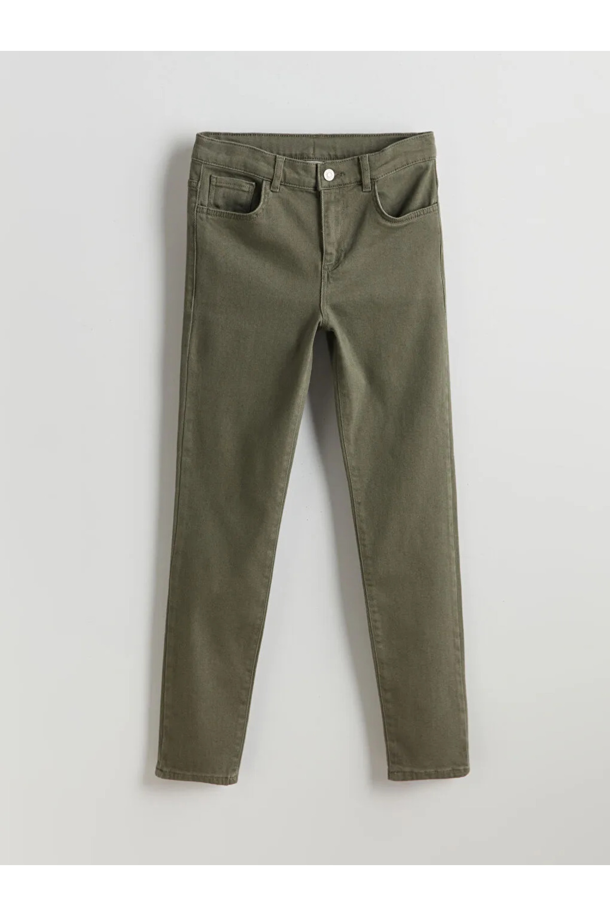 LC Waikiki Pantaloni De Jeans Pentru Băieți Lcw Kids Kaki Cu Talie Elastică Reglabilă Masculin - 12–13 years
