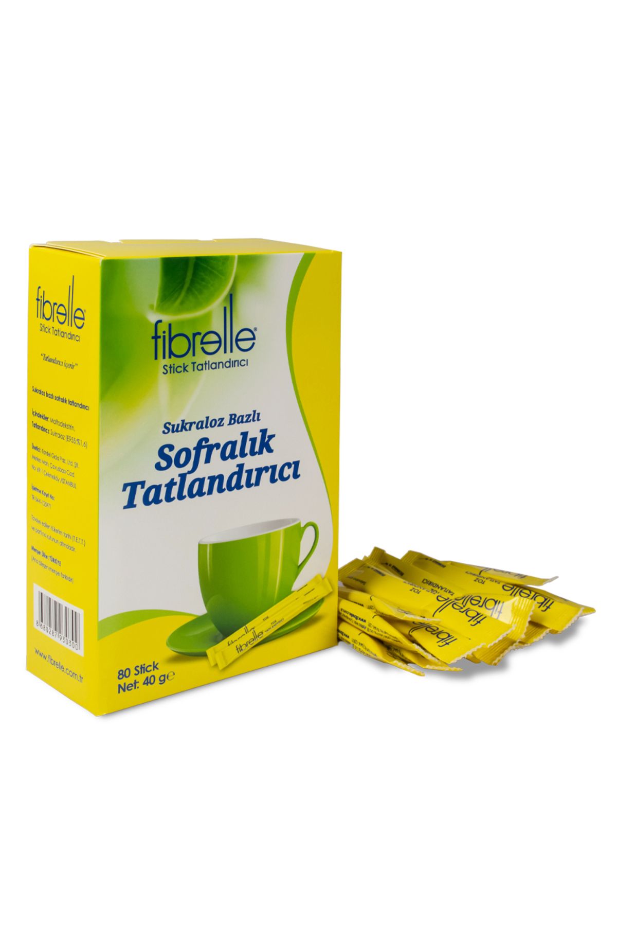 Fibrelle-Ultra Plus Sucralose Based Stick Sweetener 0.5 Gr 80 Pieces 3