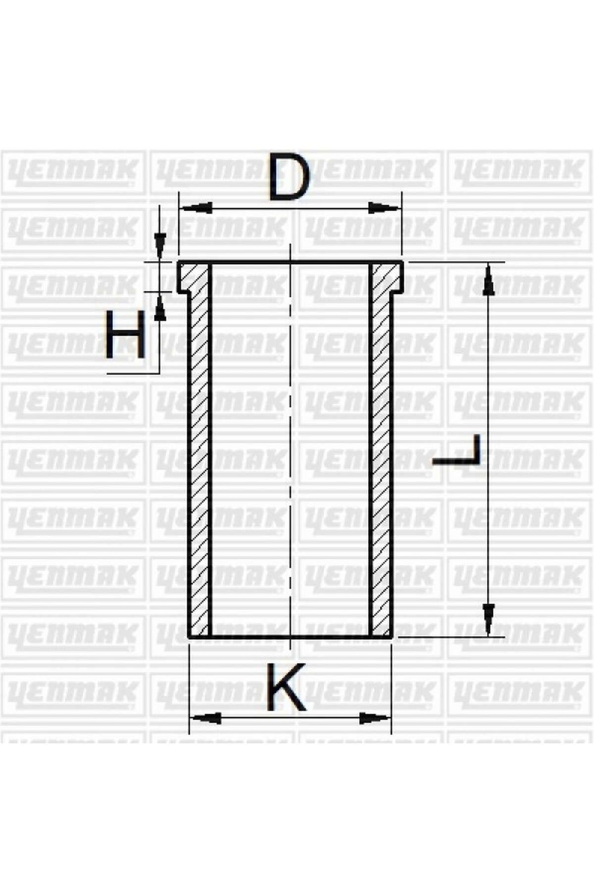 YENMAK MOTOR GÖMLEĞİ  uyumlu PKW DT24H TRANSİT 90/120 PS 89.91 550134