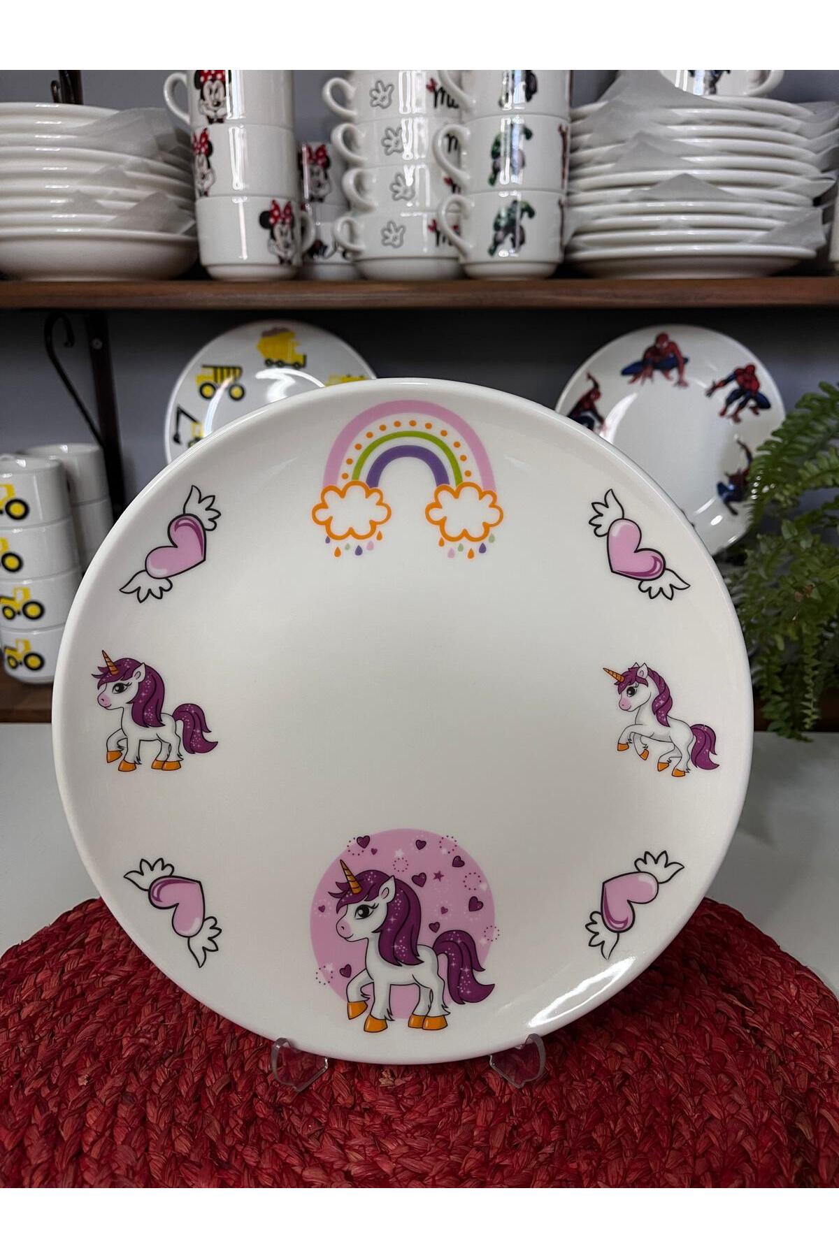 TEBAK COLLECTION TEBAK YENİ UNİCORN MODEL 6 PARÇA ÇOCUK YEMEK TAKIMI fotoğrafı 2 (önizleme)
