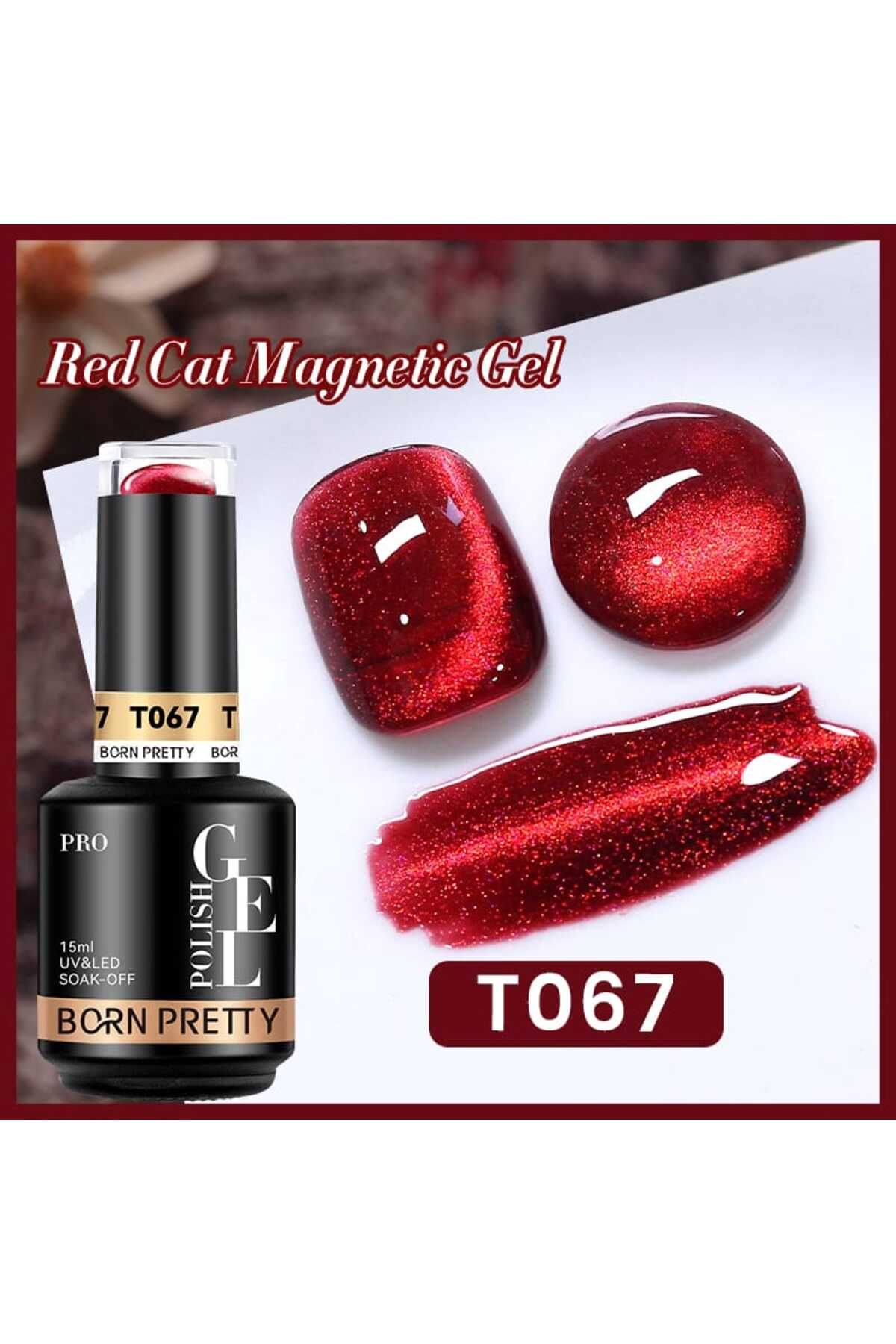 Born Pretty PRO 15ml Red Cat Magnetic Gel Polish