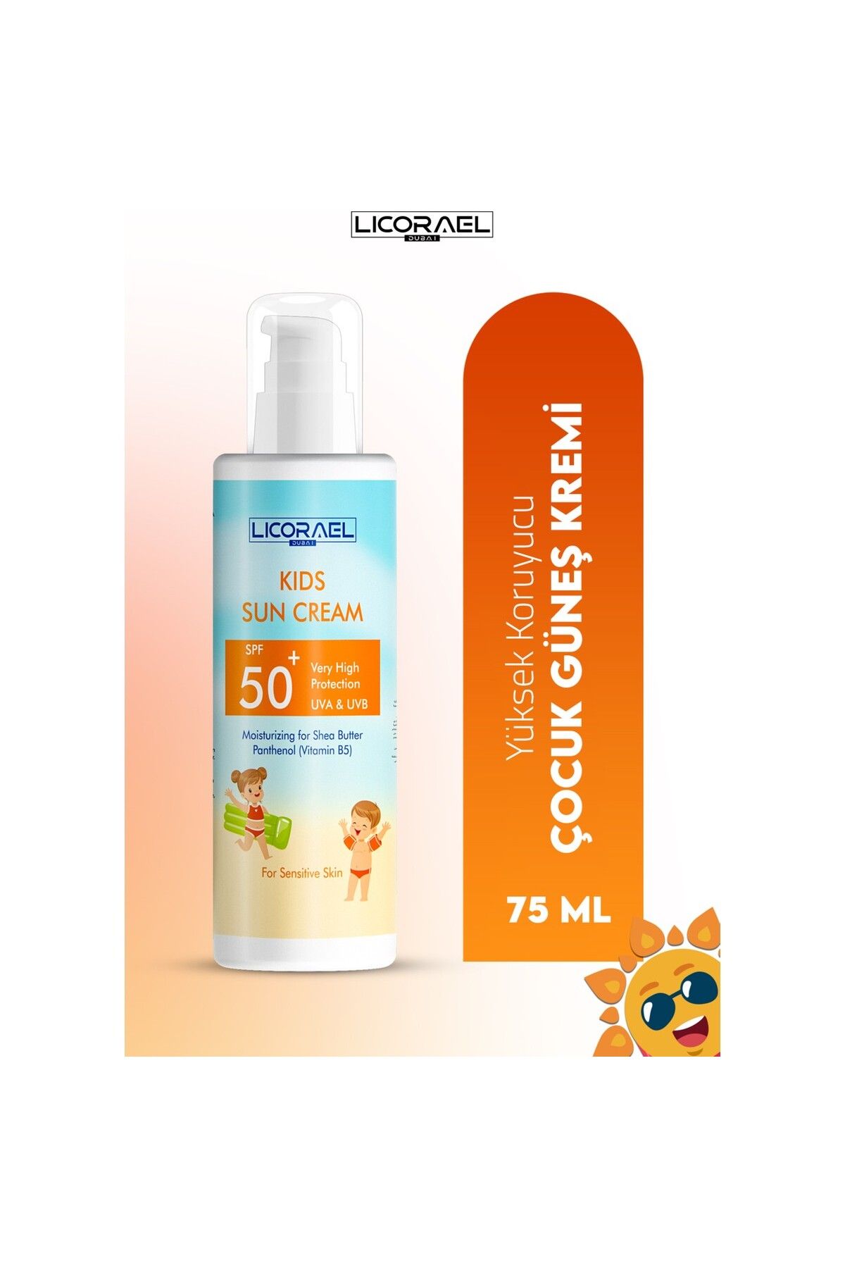 Licorael Dubai Çocuk Güneş Kremi Spf50 75 ml