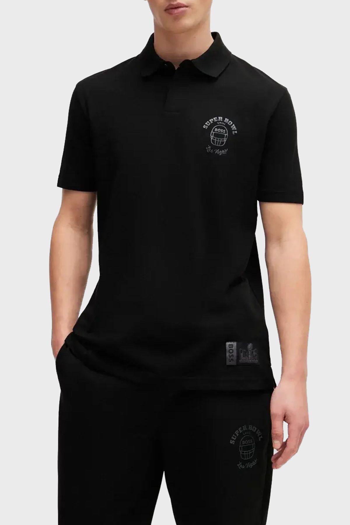 BOSS Baskılı Pamuklu Regular Fit Düğmeli Polo Yaka T Shirt Erkek POLO YAKA T SHİRT 50510839 001