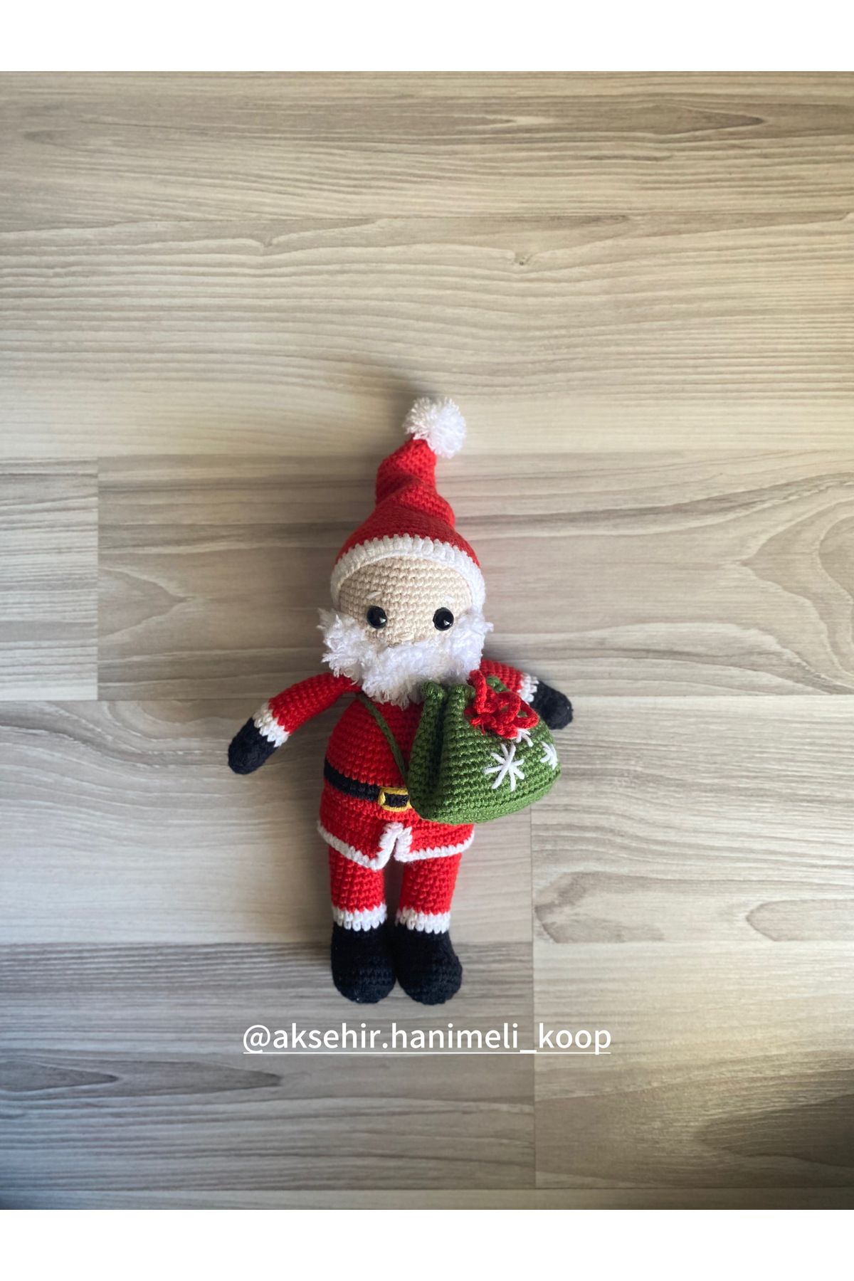 NATURAL BY HANDS Amigurumi Noel Baba Oyun Arkadaşı & Uyku Arkadaşı