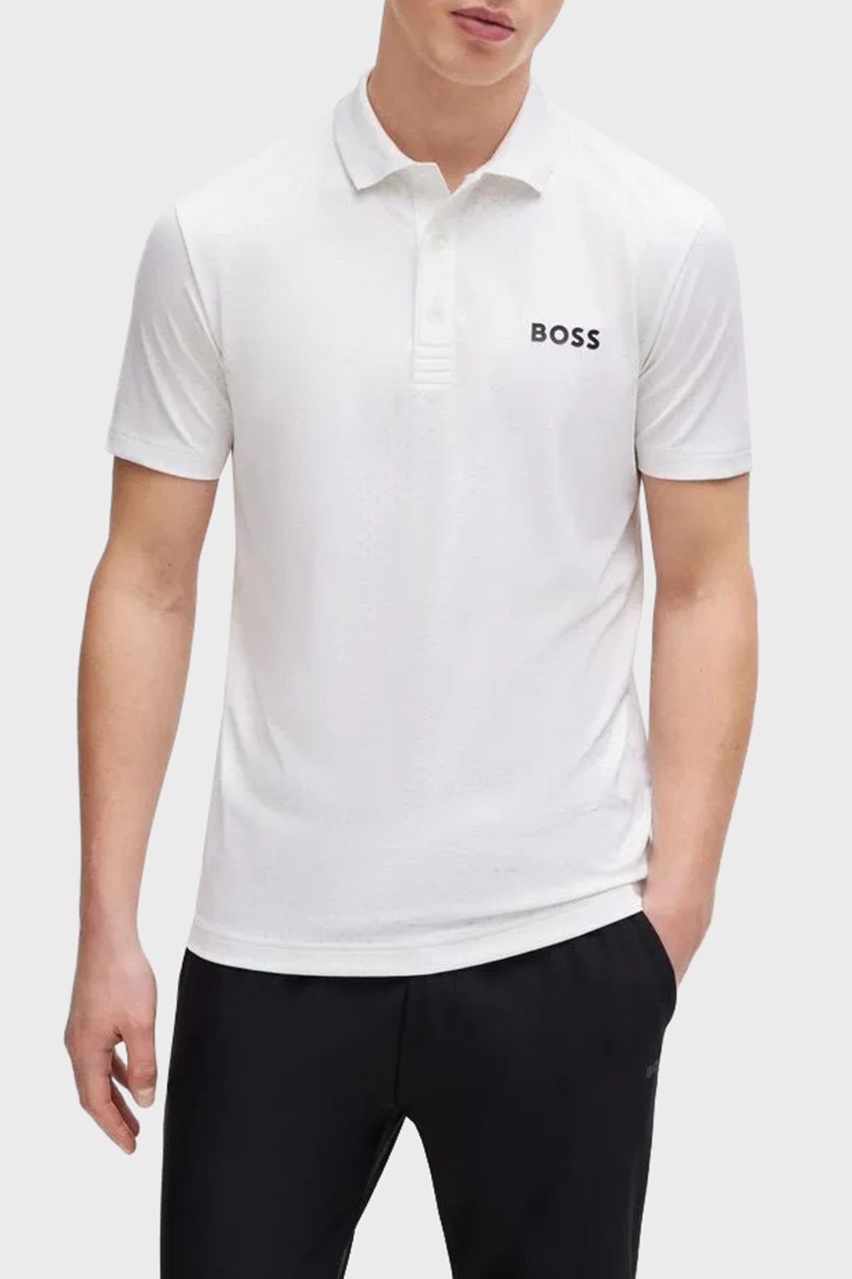 BOSS Jakarlı Regular Fit Düğmeli Polo Yaka T Shirt Erkek POLO YAKA T SHİRT 50513007 100