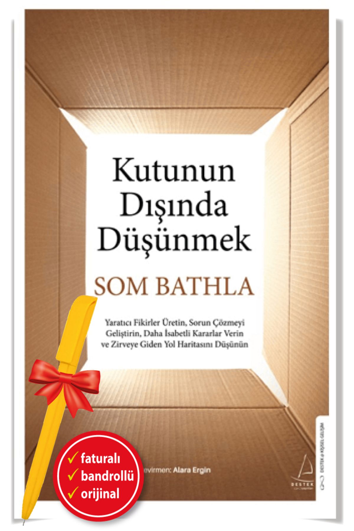 Destek Yayınları Alfa Kalem+Kutunun Dışında Düşünmek(Som Bathla)-YENİ-Bireysel Gelişim-Destek Kitap