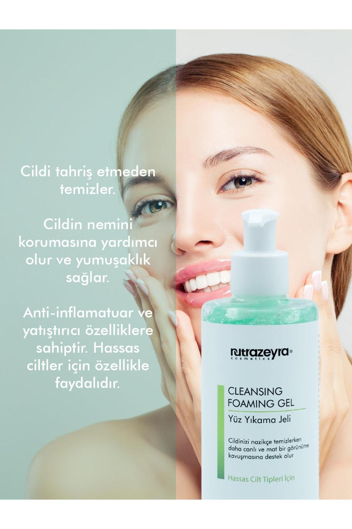 مرطوب کننده احیا کننده پوست های حساس و پاک کننده صورت برای پوست های چرب آکنه Nutrazeyra Cosmetics