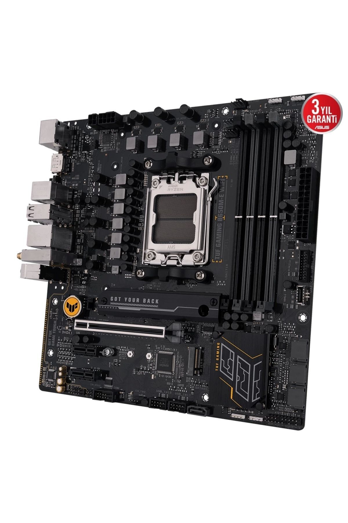 ASUS-Tuf Gaming B650M-E Wifi Am5 Ddr5 Audio Glan Dp/Hdmi Sata3 Usb3.2 Matx 5