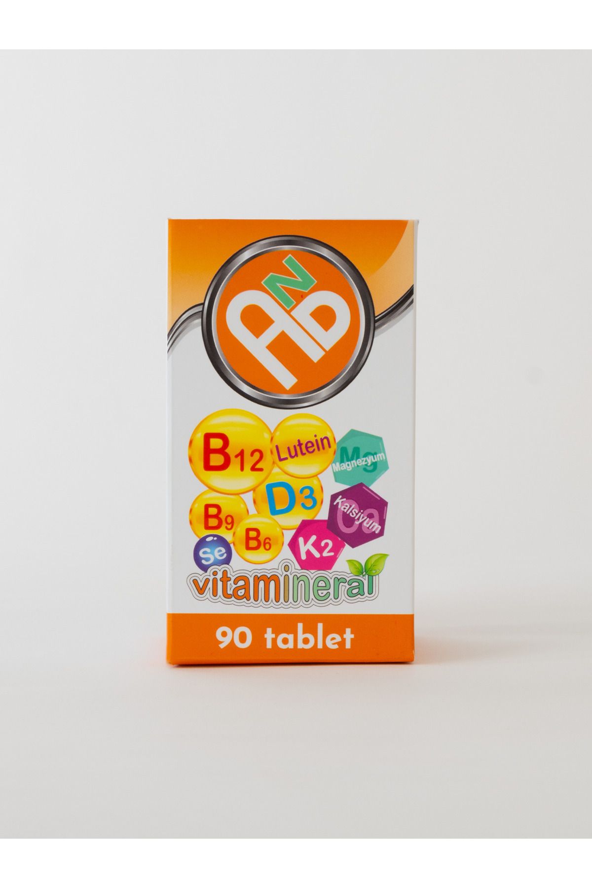 AND--Vitamin D3 K2 B12 B9 B6 Food Supplement Containing Magnesium Complex, Calcium, Lutein and Selenium 7