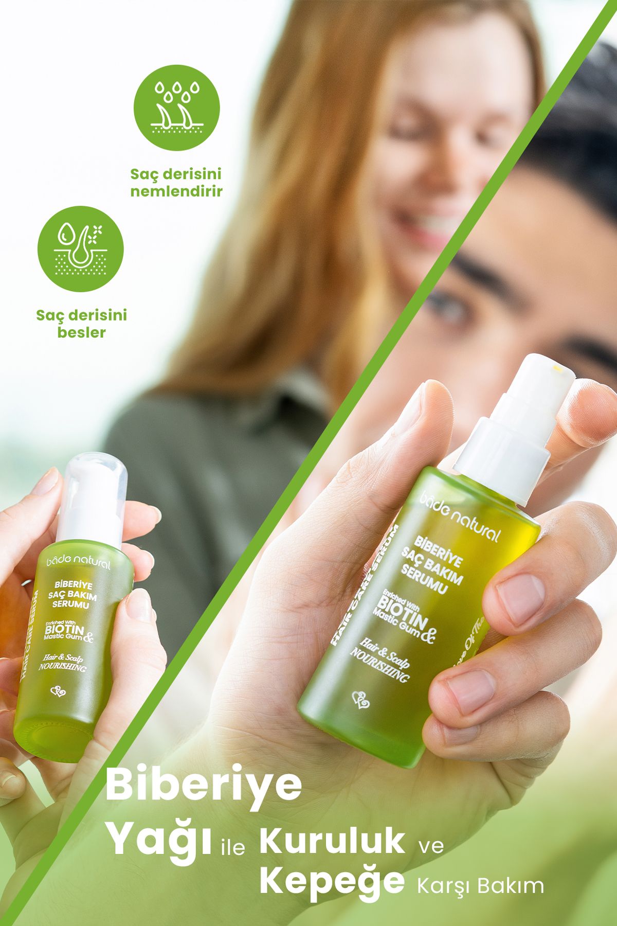 سرم و روغن مو مردانه زنانه رزماری بیوتین پیچیده مراقبت از برای موهای جادوگر 50 میل Bade Natural