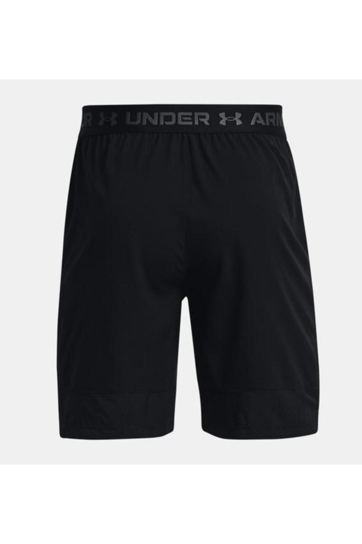 شورت ورزشی مشکی مردانه های بافندگی و ناپدید شدن نر 1370382 001 Under Armour