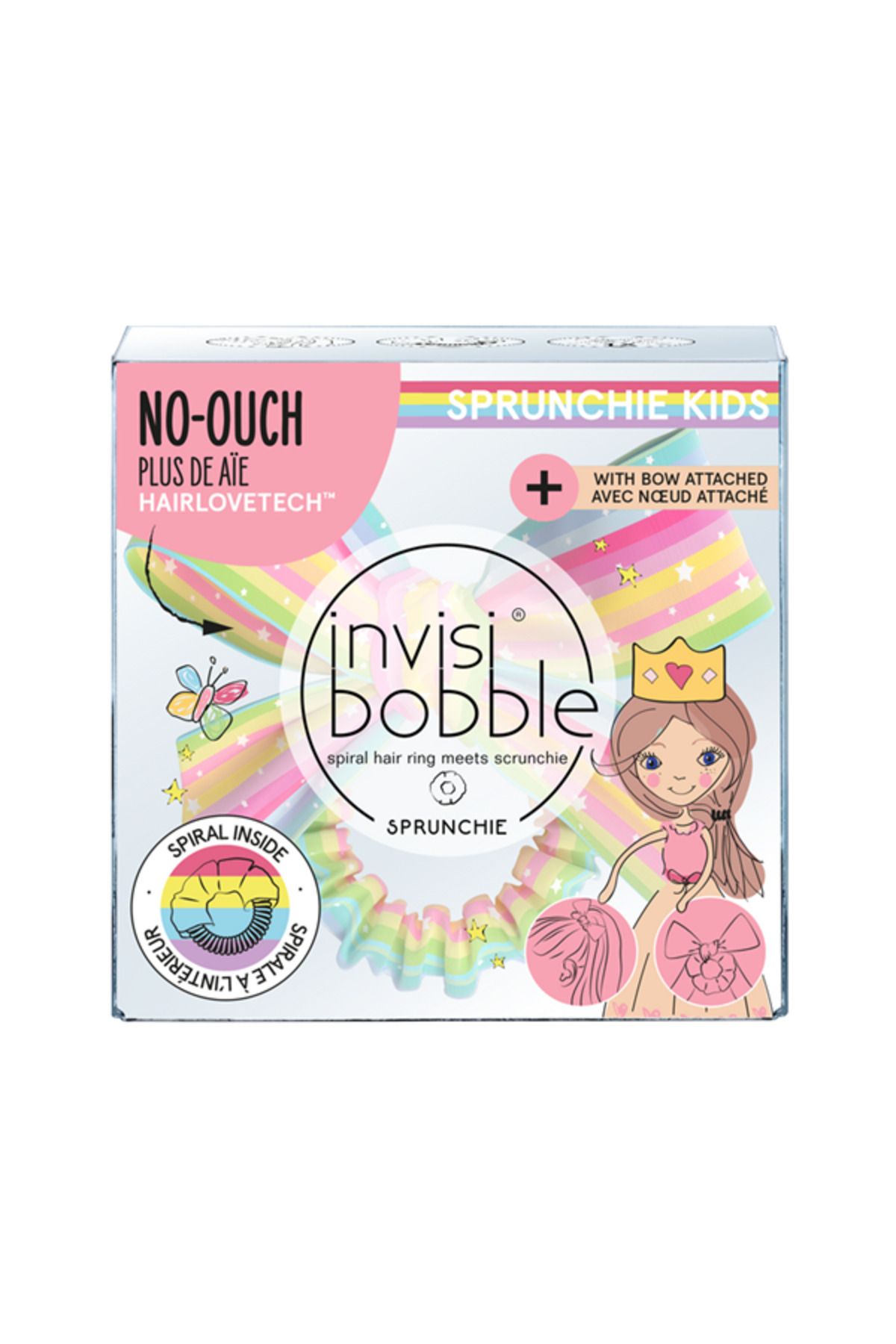 InvisiBooble-Invisibobble Slim Sprunchie - Let's Chase Rainbows Cut Hair Clip 2