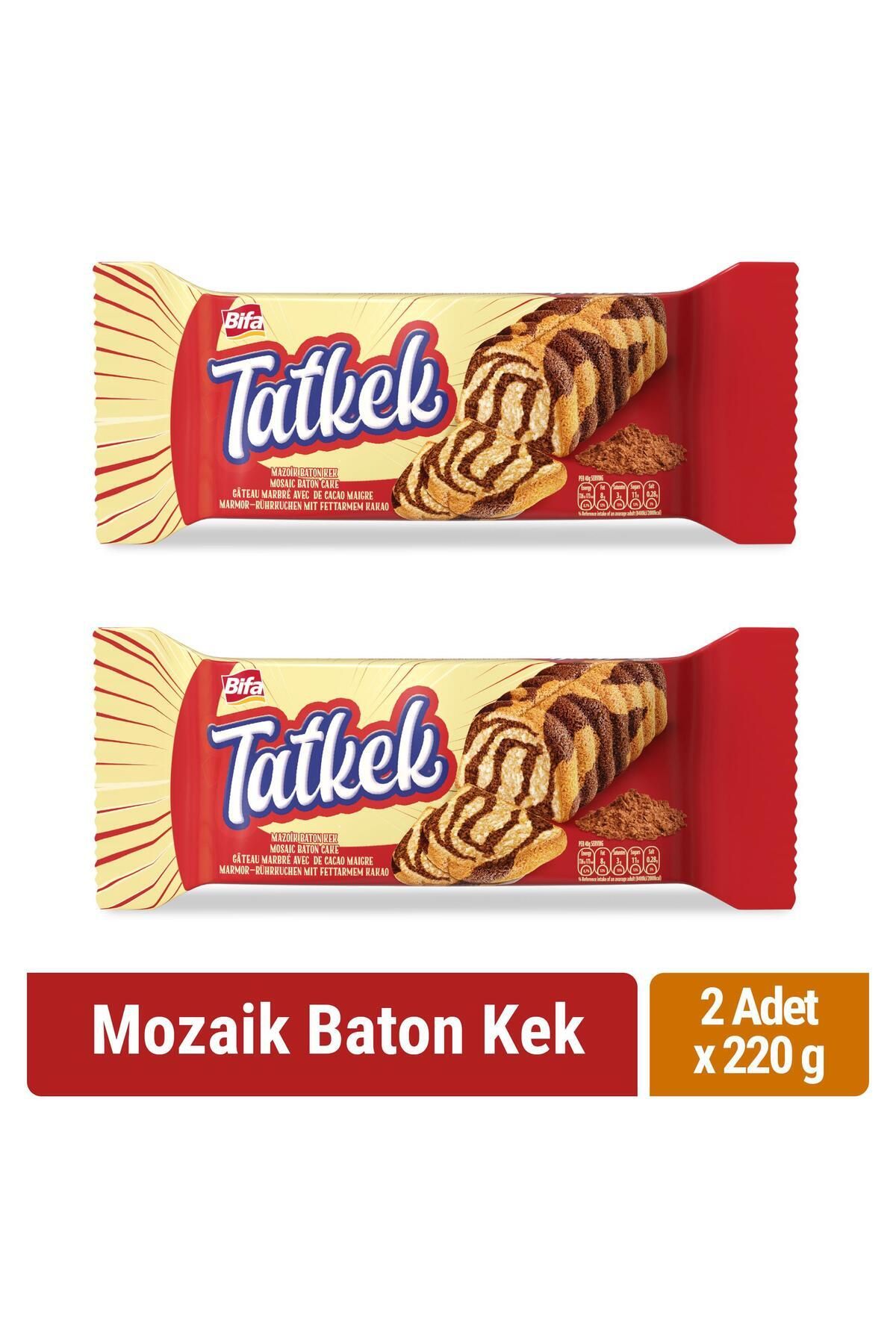 BİFA KEKS Bifa Tatkek Mozaik Baton Kek 220 gr x 2 adet