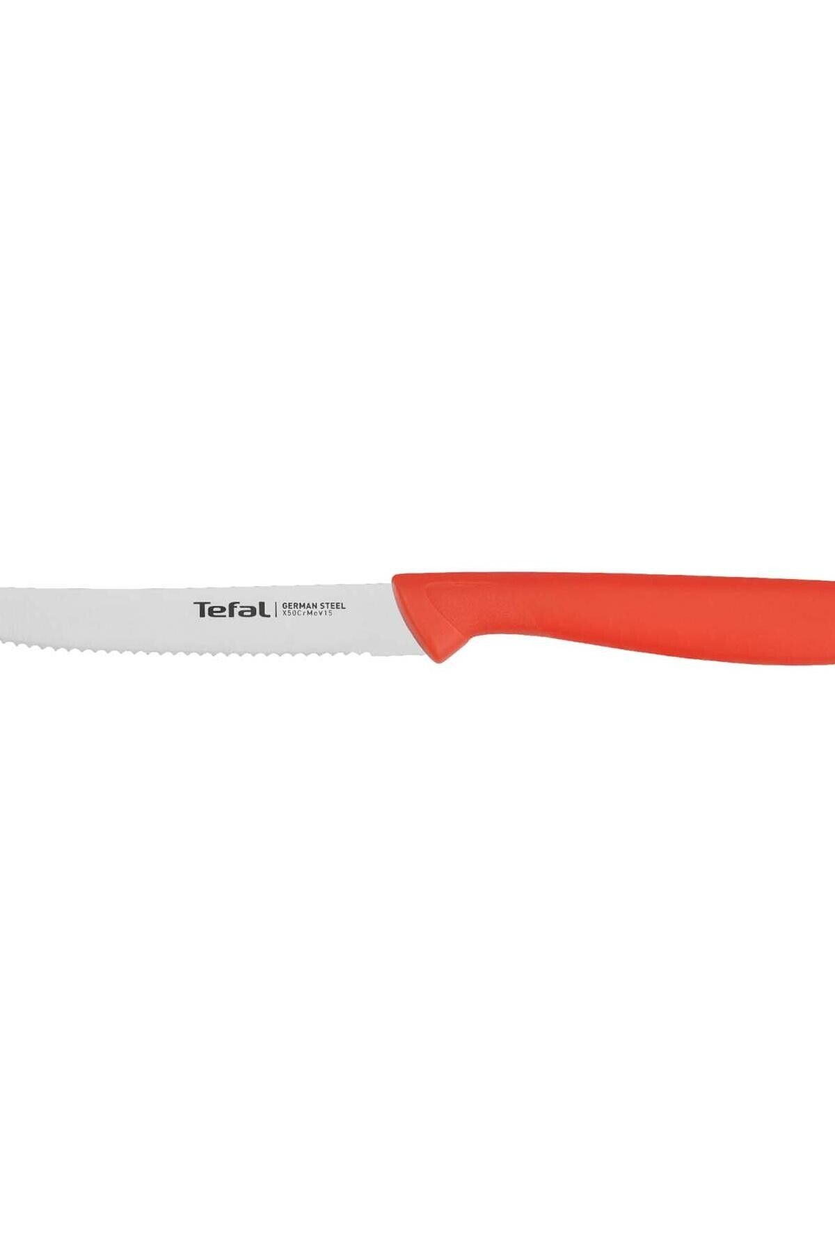 TEFAL Colorfood Tırtıklı Çok Amaçlı Bıçak 10 Cm