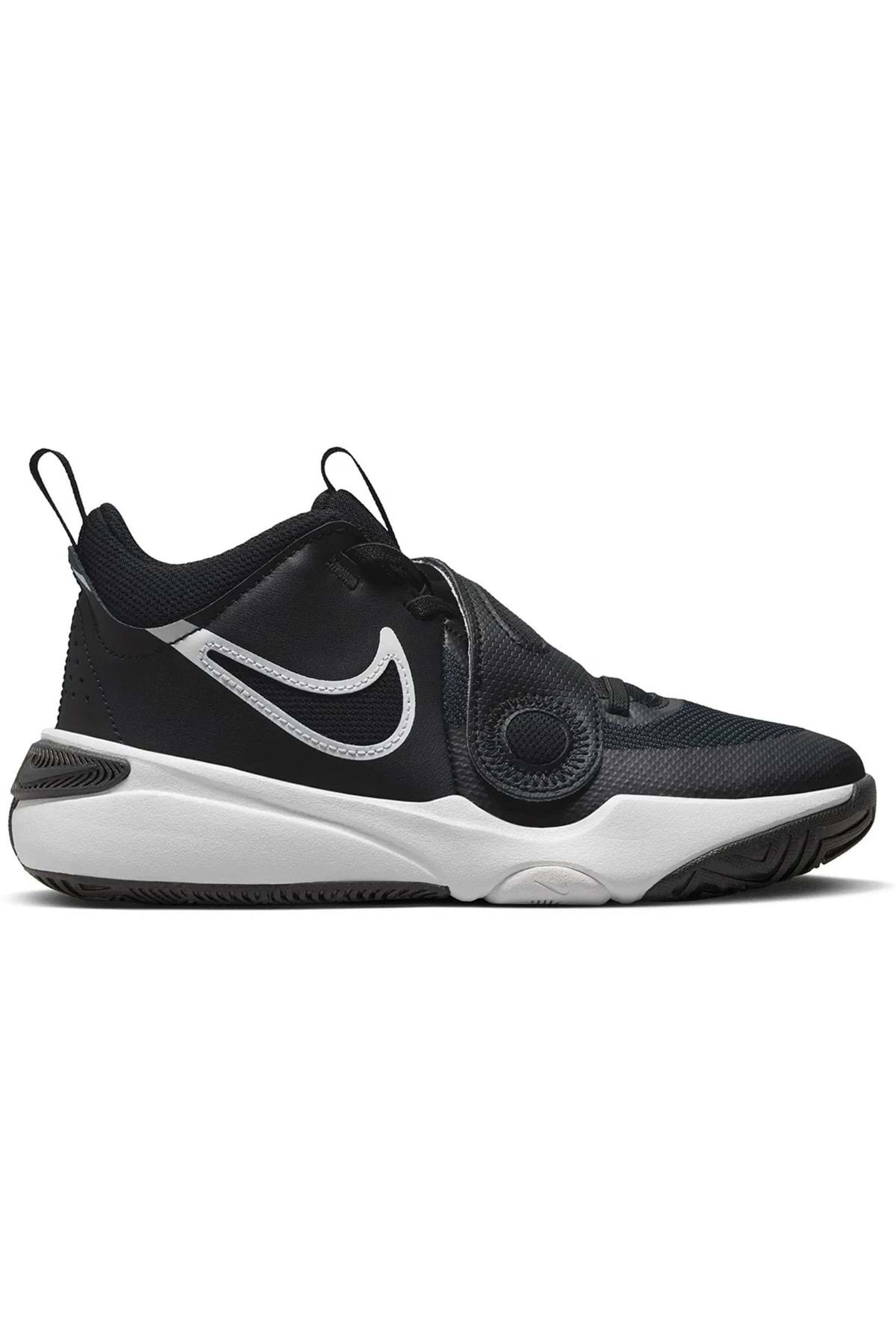 Nike Team Hustle D 11 Basketbol Ayakkabısı Dv8996-002 Unisex Spor Ayakkabı Siyah-beyaz