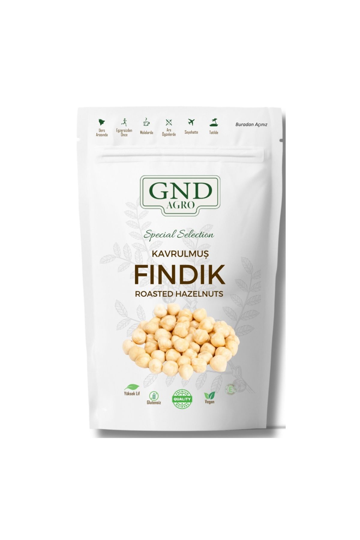 taze GND Agro - Kavrulmuş Fındık - 250 Gram