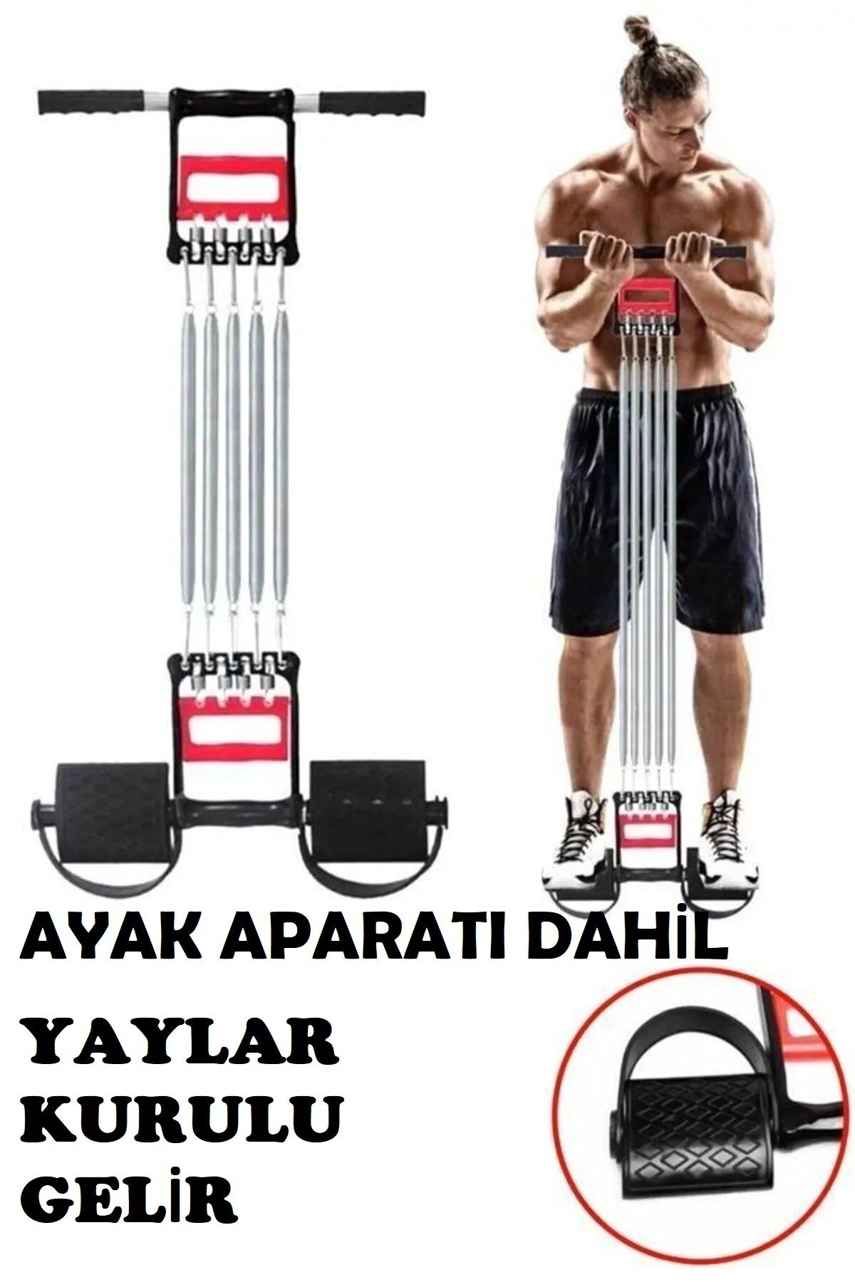 Anorsel El Ayak Göğüs Yayı Çelik Yay Spor Aleti