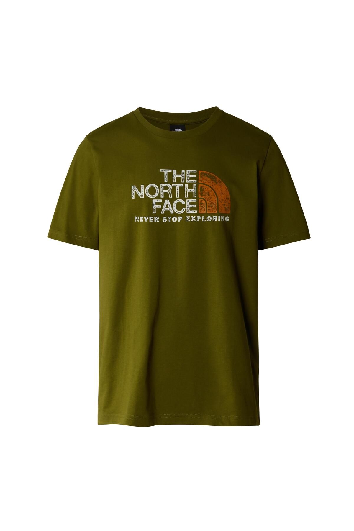 THE NORTH FACE-تي شيرت رجالي M S/S Rust 2 تي شيرت 1