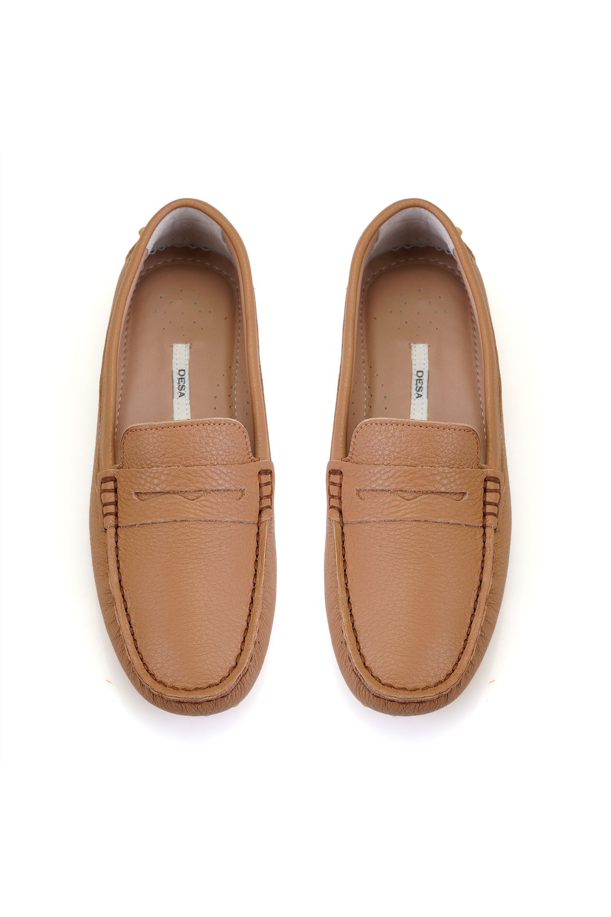Desa-Women's Tan Leather Loafer 5