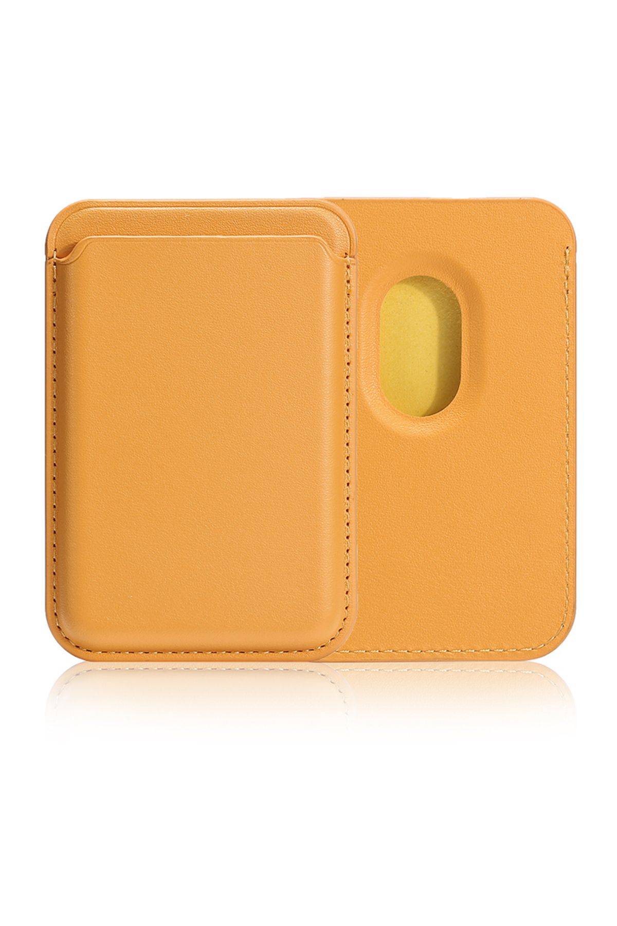 kilifone Apple iPhone 16 Pro Max uyumlu Kartlık Magnetik Cardsafe Kartlık - Sarı