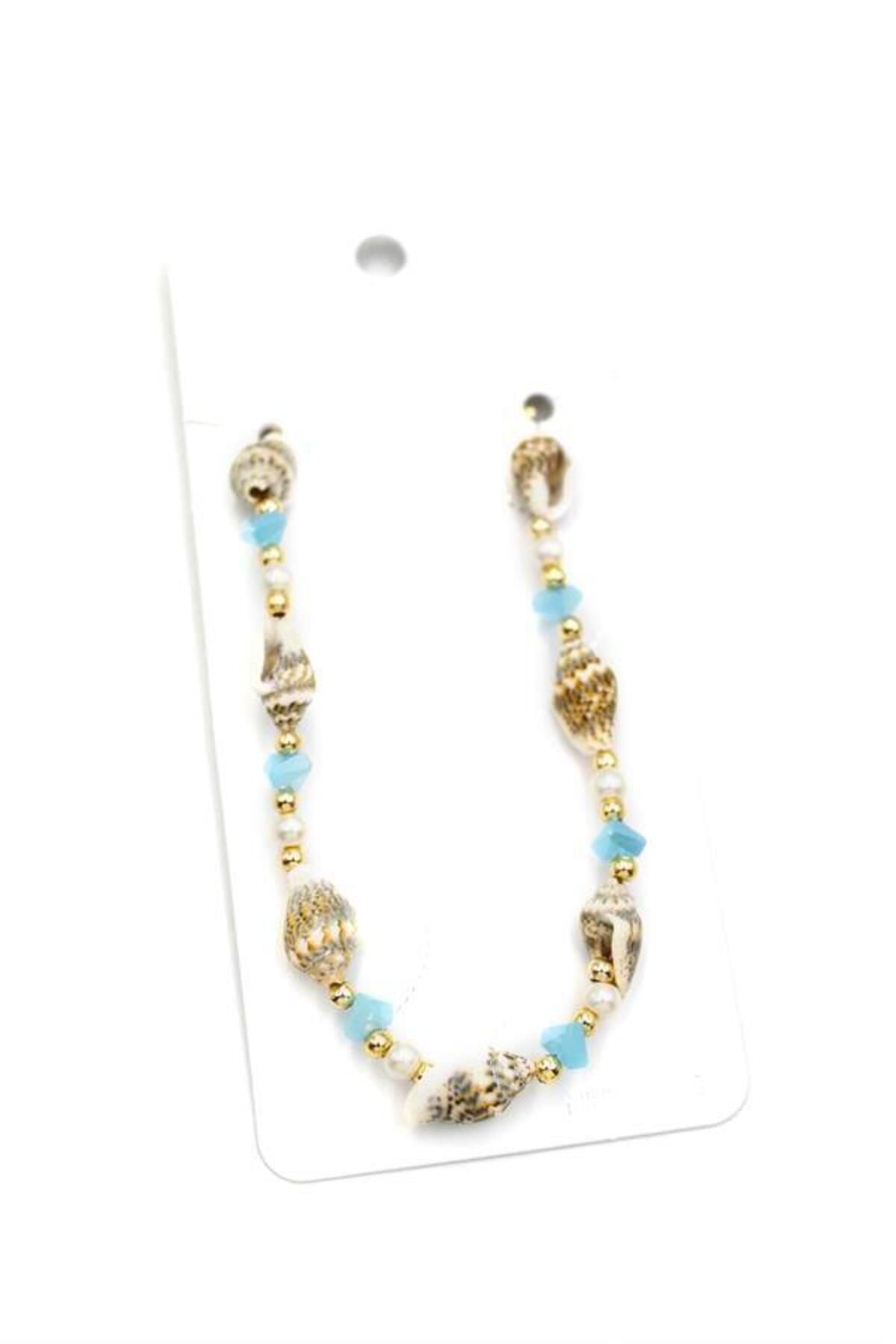 MENESSA-Turquoise Seashell Anklet 2