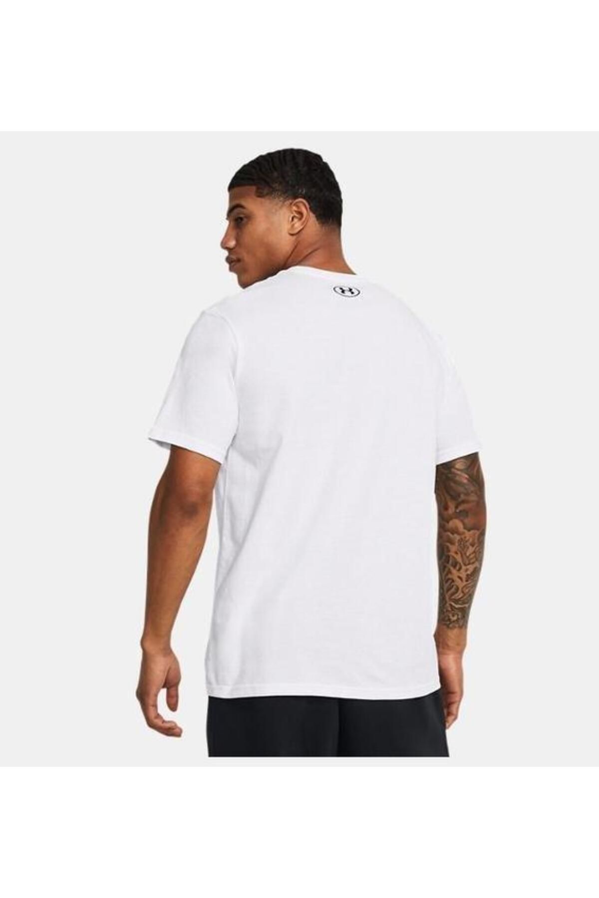 تی شرت سفید مردانه آستین کوتاه بنیاد UA 1382915 101 Under Armour
