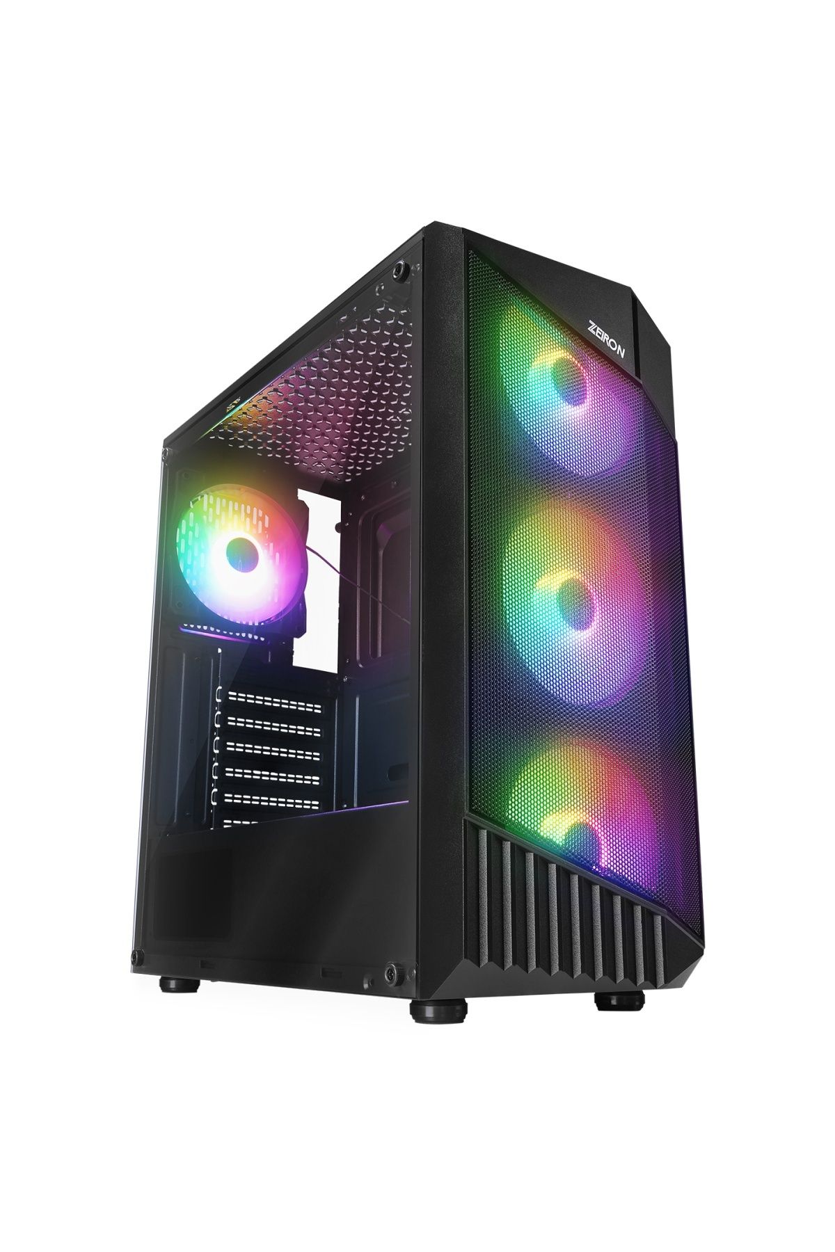 jetucuzal MONTREAL 4*120MM RGB Fanlı Mesh Panel Mid-Tower Gaming Oyuncu Kasası