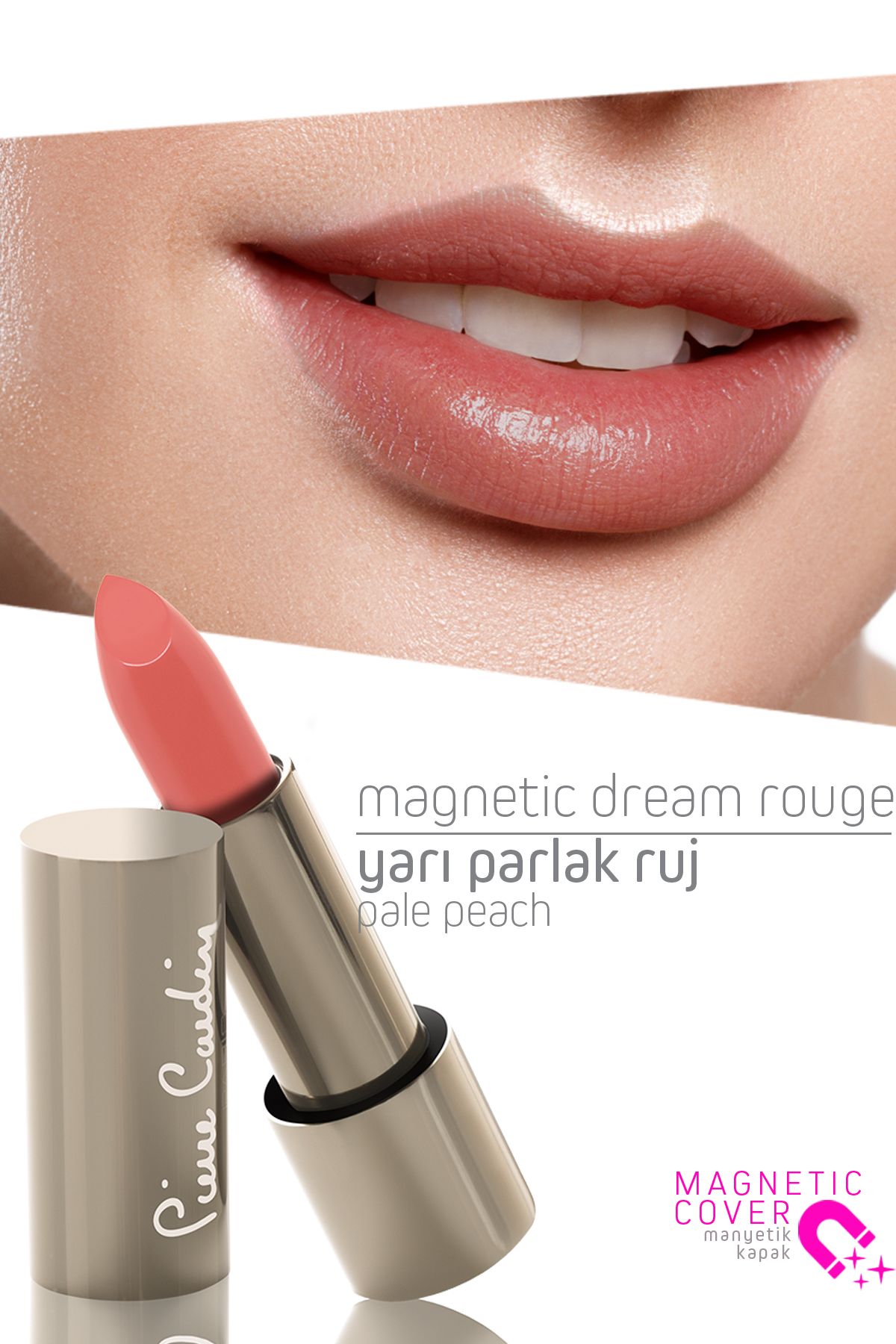 Pierre Cardin Magnetic Dream Lipstick - Pale Peach - 262-1