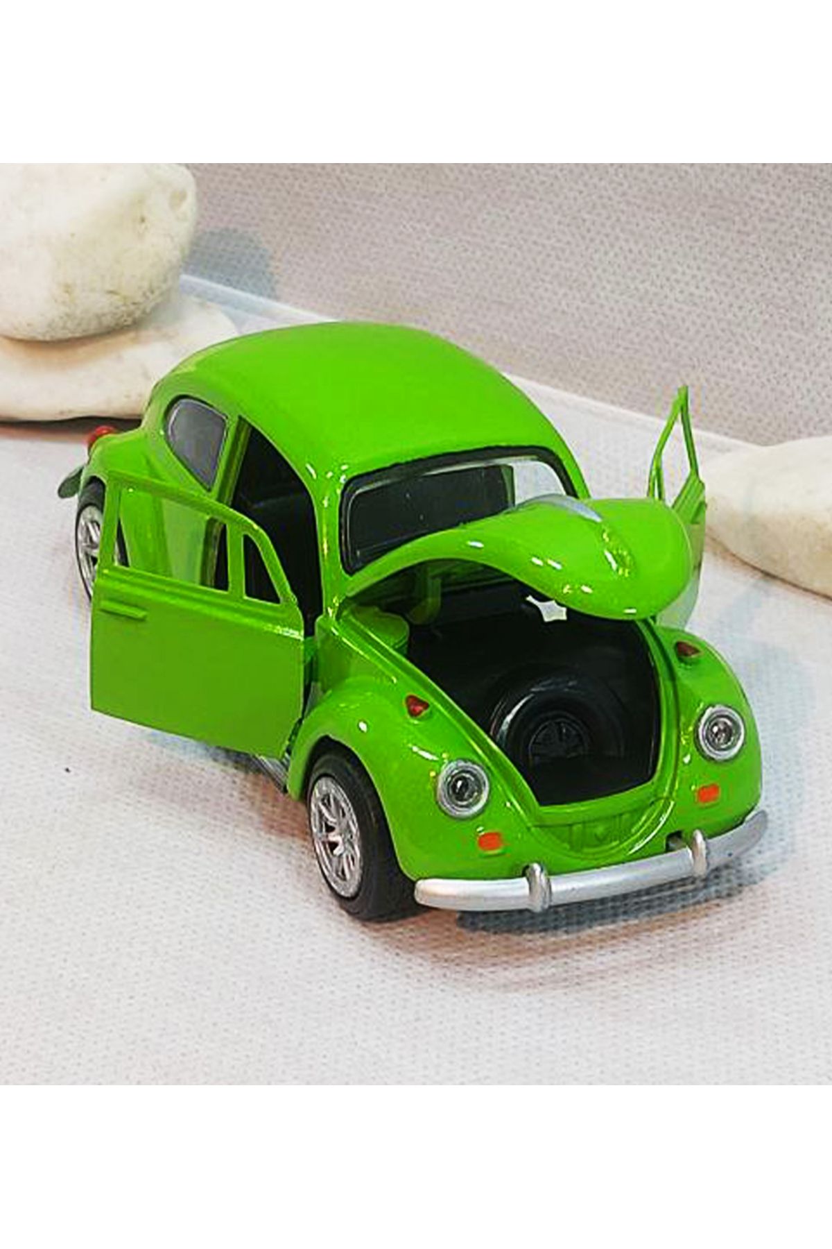 farddad Vosvos Model Araba | Çek Bırak | 12.5CM Volkswagen Beetle Diecast