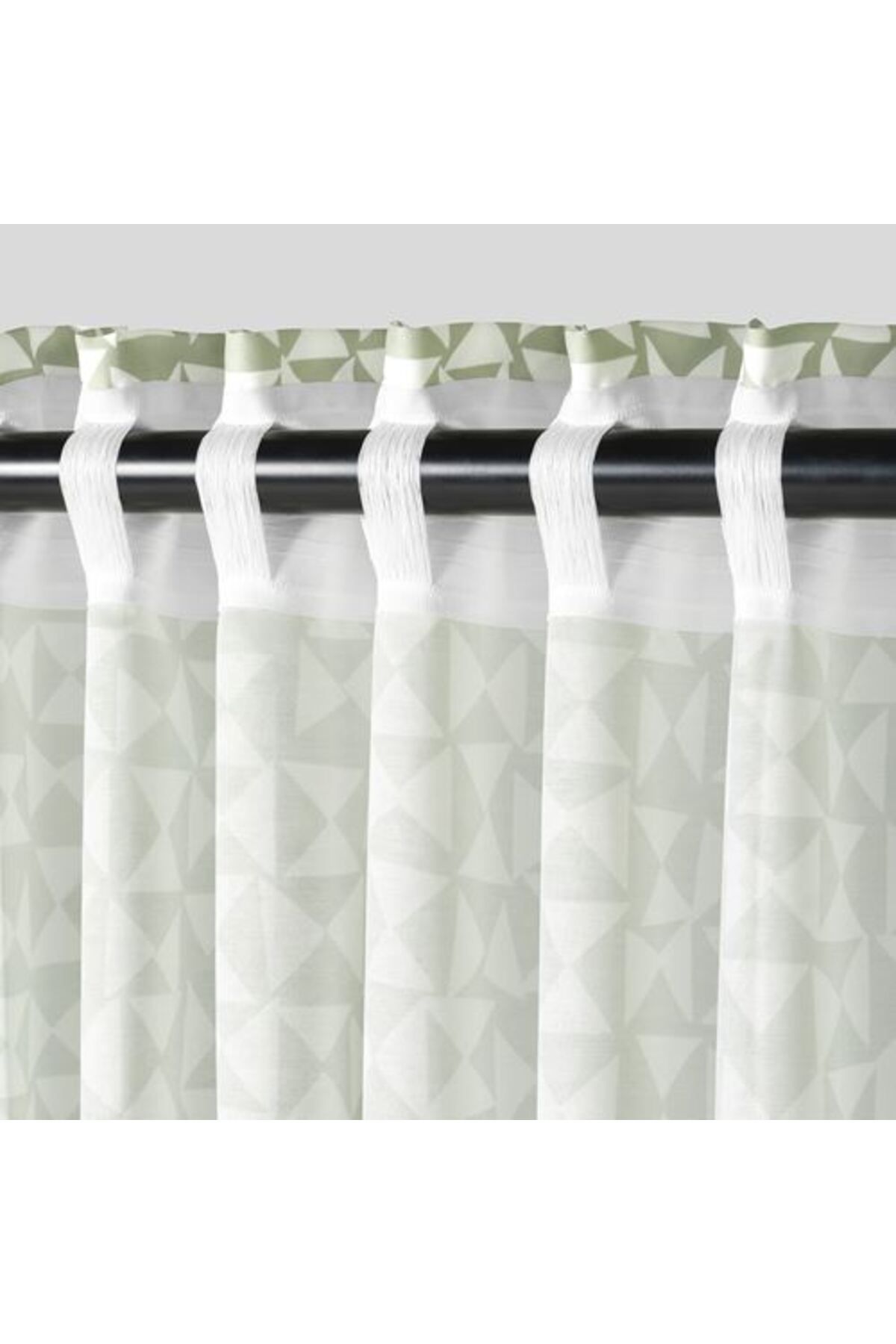 IKEA-- Harkörvel, Curtain/2 Sashes, Green, 145X300 cm 5