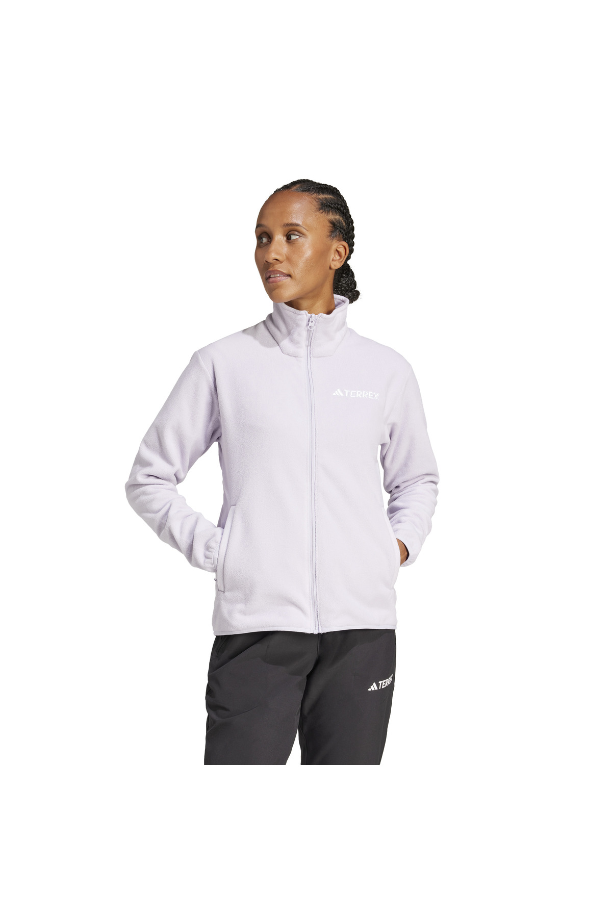 adidas Multi Essentials Full-Zip Fleece Fermuarlı Üst görsel 2