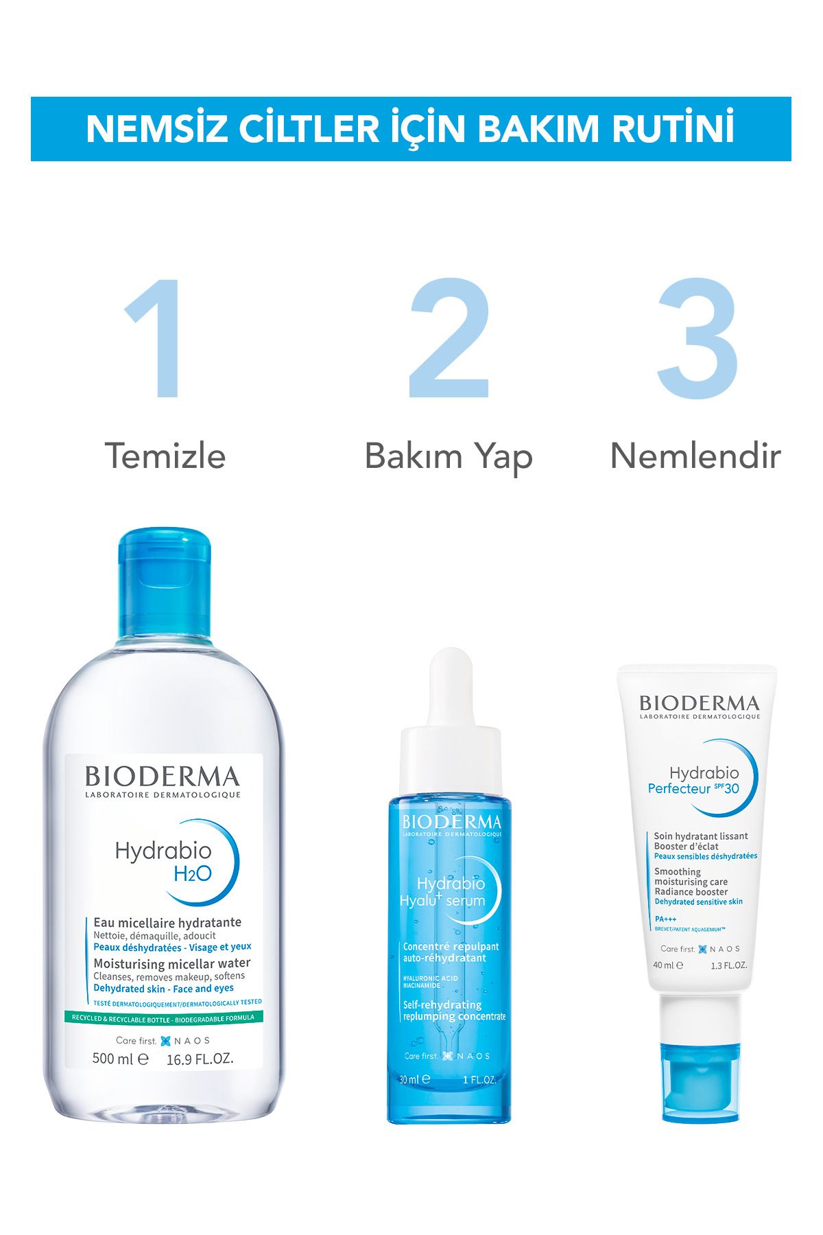 کرم مرطوب کننده پوست صورت Hydrabio Perfecteur Radiant SPF30 با ضد آفتاب نیاسینامید 40 میلی لیتری Bioderma