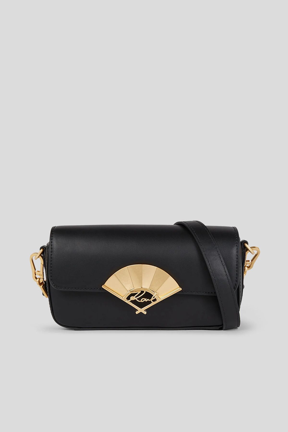 Karl Lagerfeld Czarna Mała Torebka Typu Crossbody - K/signature Fan Kobieta - One Size