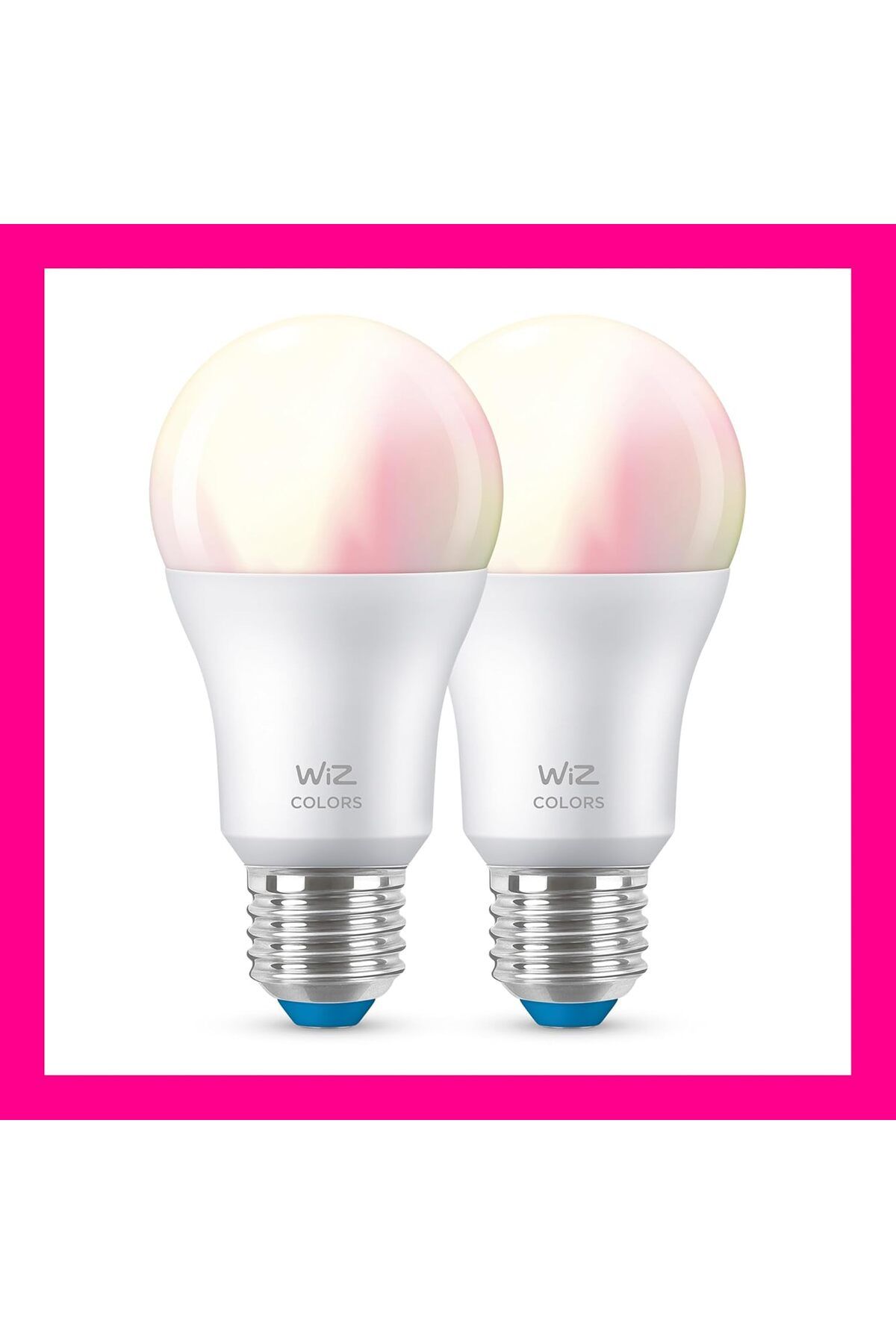 Wiz-Smart Wifi Frosted Drop Light Bulb, 60W E27, 2 Pieces, Spacesense Technology, Voice Control 4