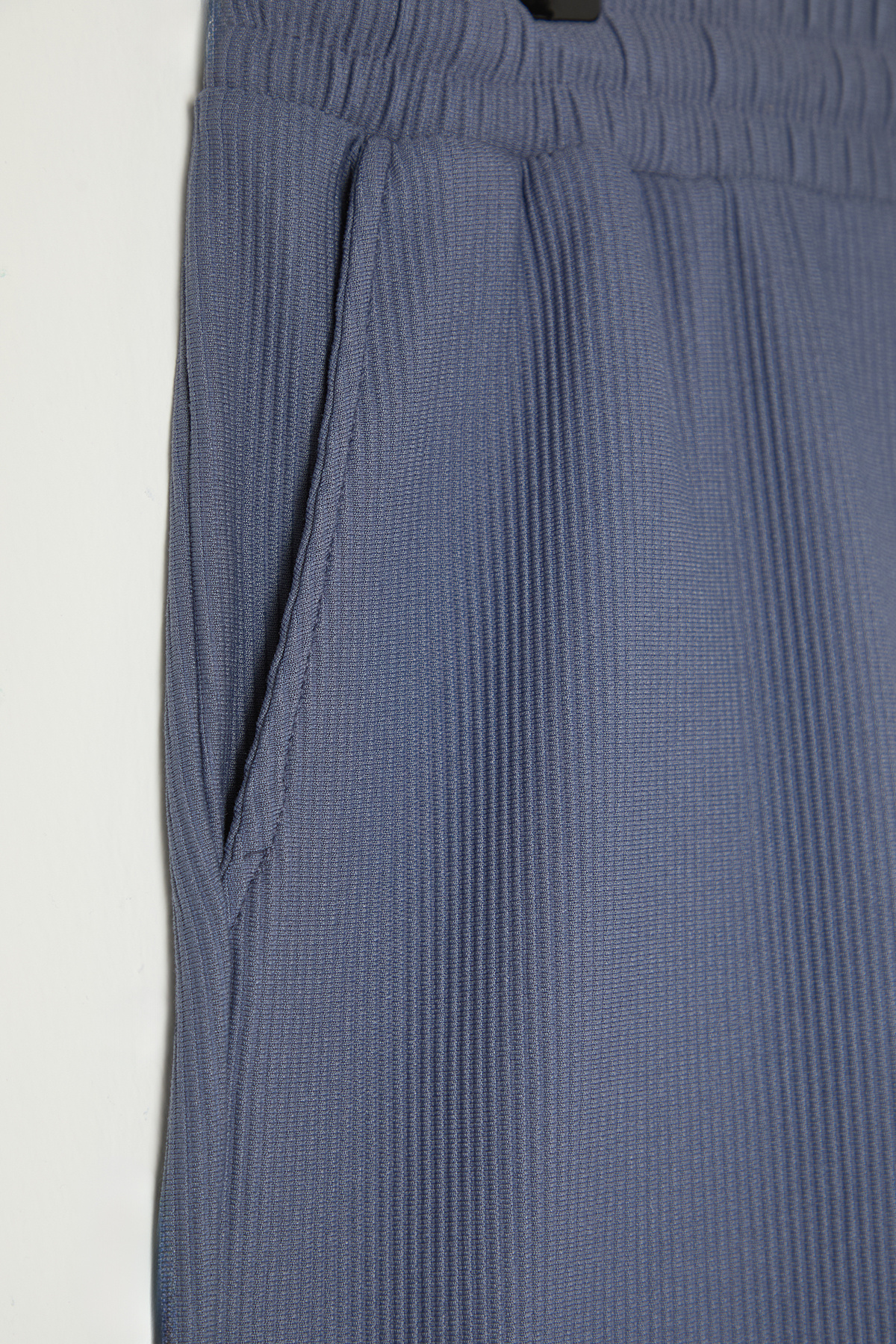 Trendyol Collection-Limitovaná edice Indigo – Texturované osmanské šortky širokého střihu Tmnss24Sr00037 9