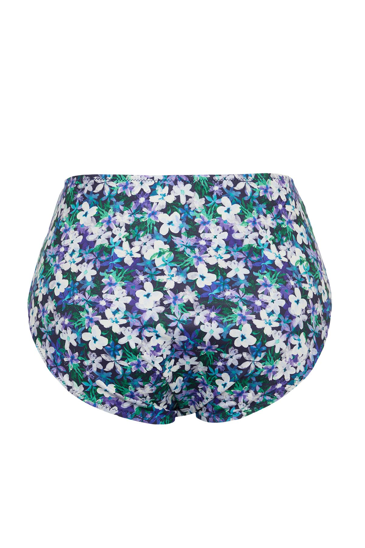 Trendyol Curve-Pareo-Bikinihose mit Blumendruck in Übergröße, 2er-Set – TBBSS25CR00003 8