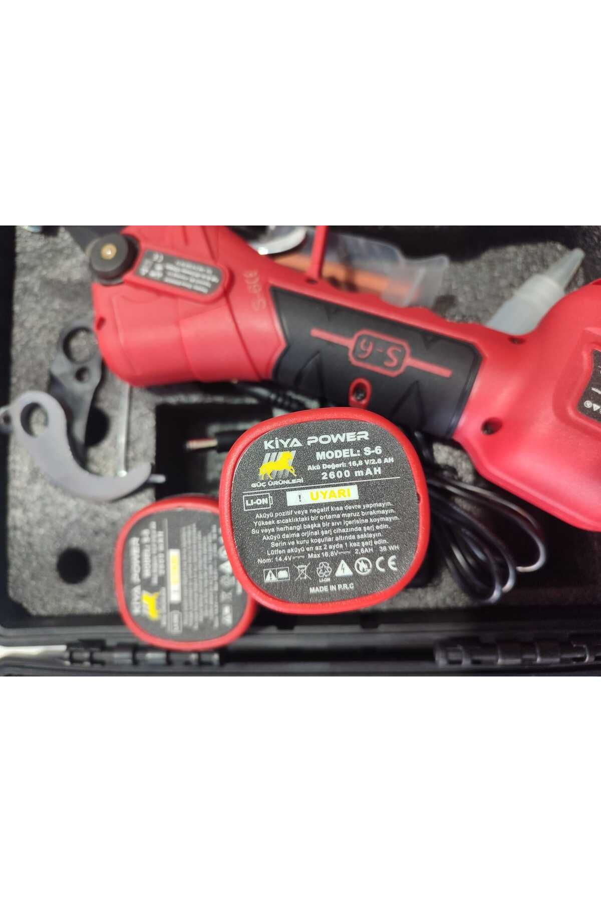 Kiya KİYA POWER 35MM ŞARJLI BUDAMA MAKASI S-6 500 W - 16.8 V / 2.6 AH